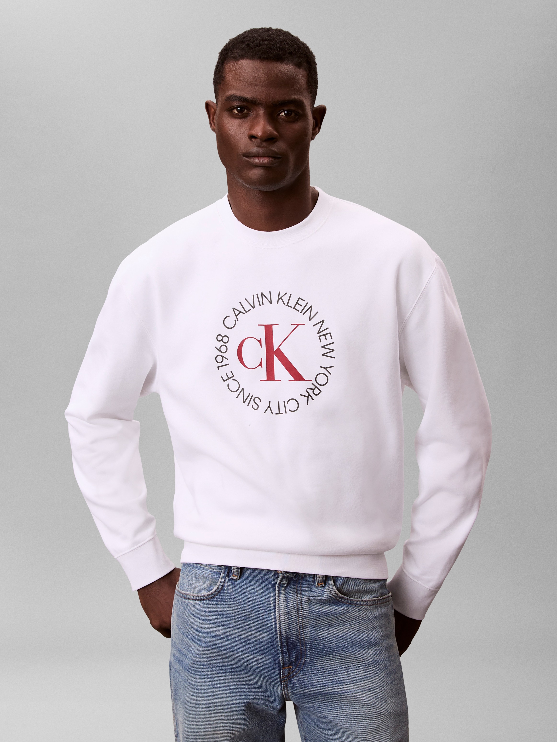 Calvin Klein Jeans Sweatshirt, Regular fit mit Rundhalsausschnitt günstig online kaufen