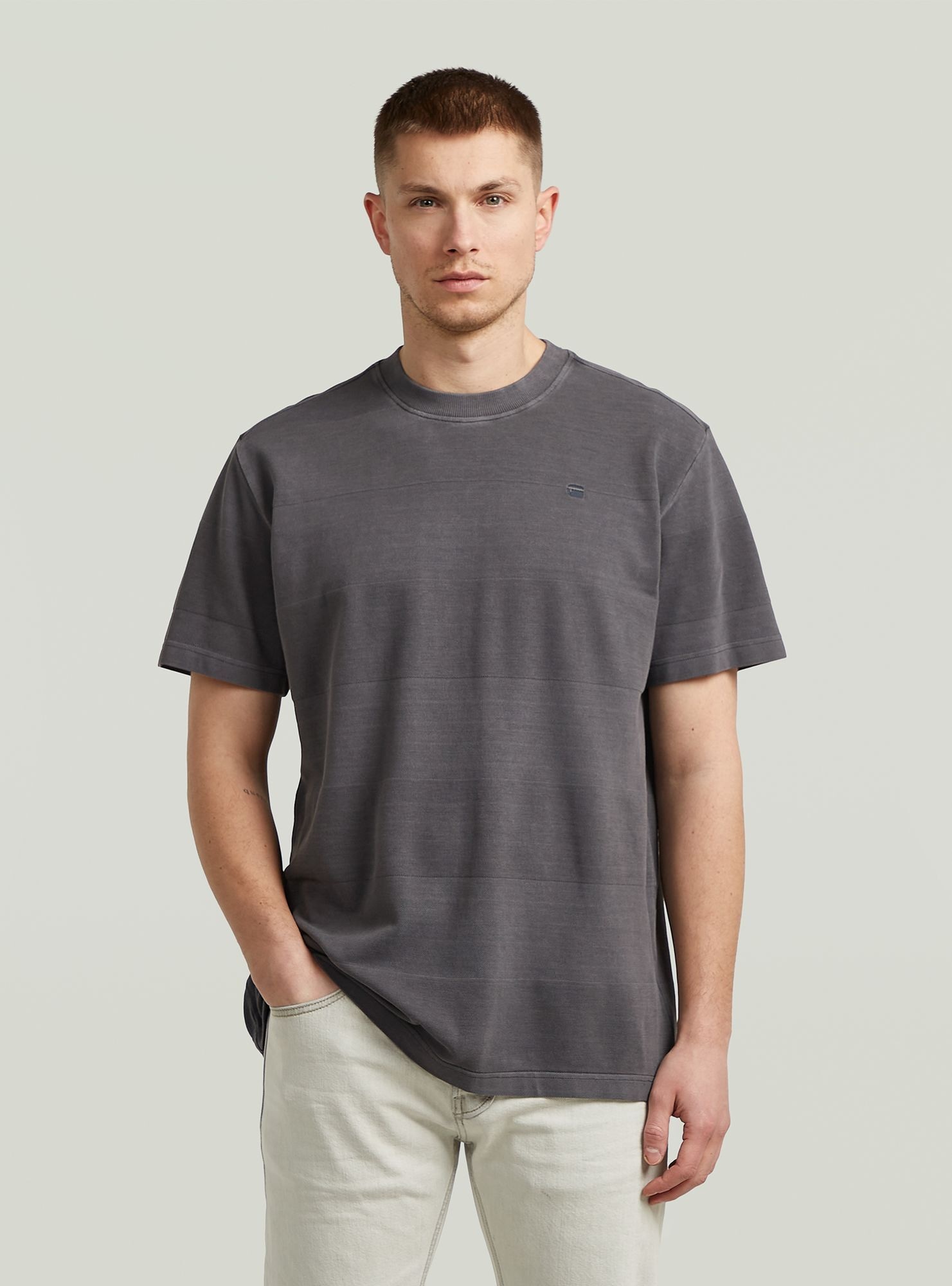 G-STAR T-Shirt "Washed Jacquard T-Shirt" günstig online kaufen
