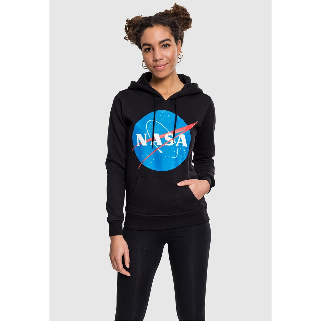 MisterTee Rundhalspullover »MisterTee Damen Ladies NASA Insignia Hoody«, (1 tlg.)