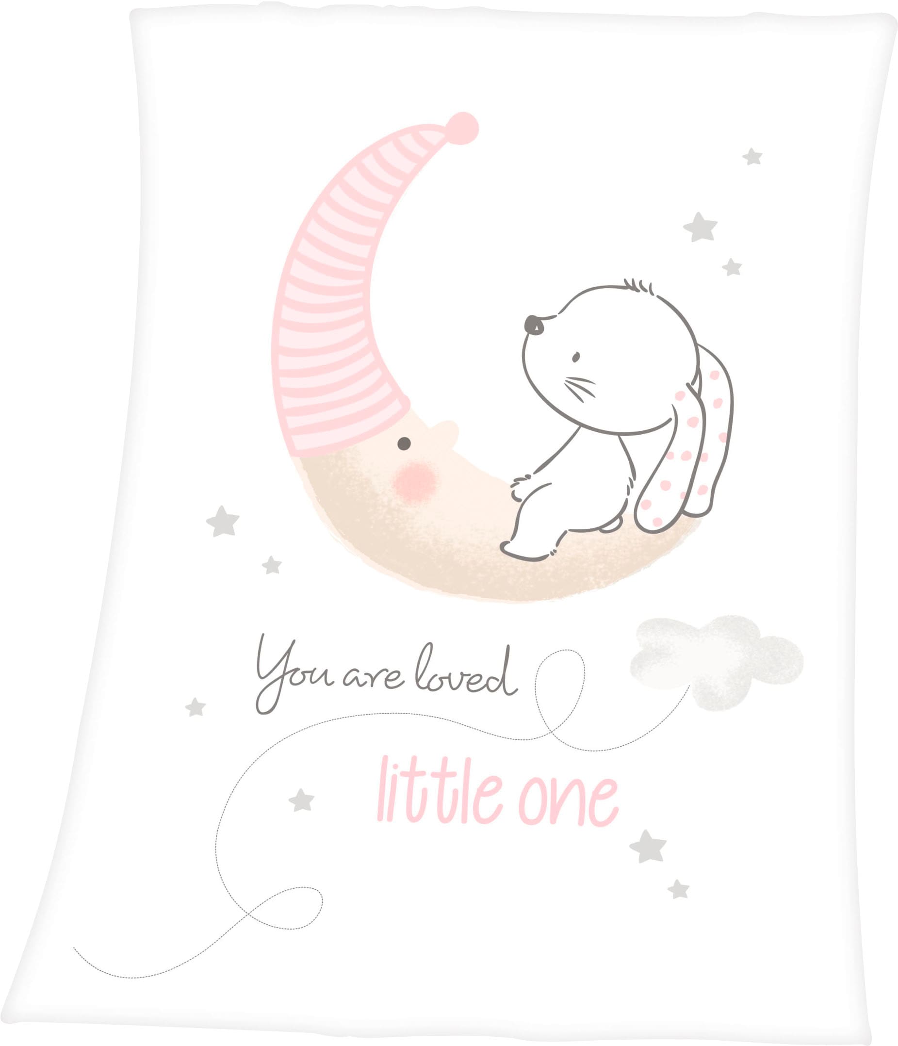 Baby Best Babydecke "Little Bunny" mit niedlichem Häschendesign, Kuscheldecke