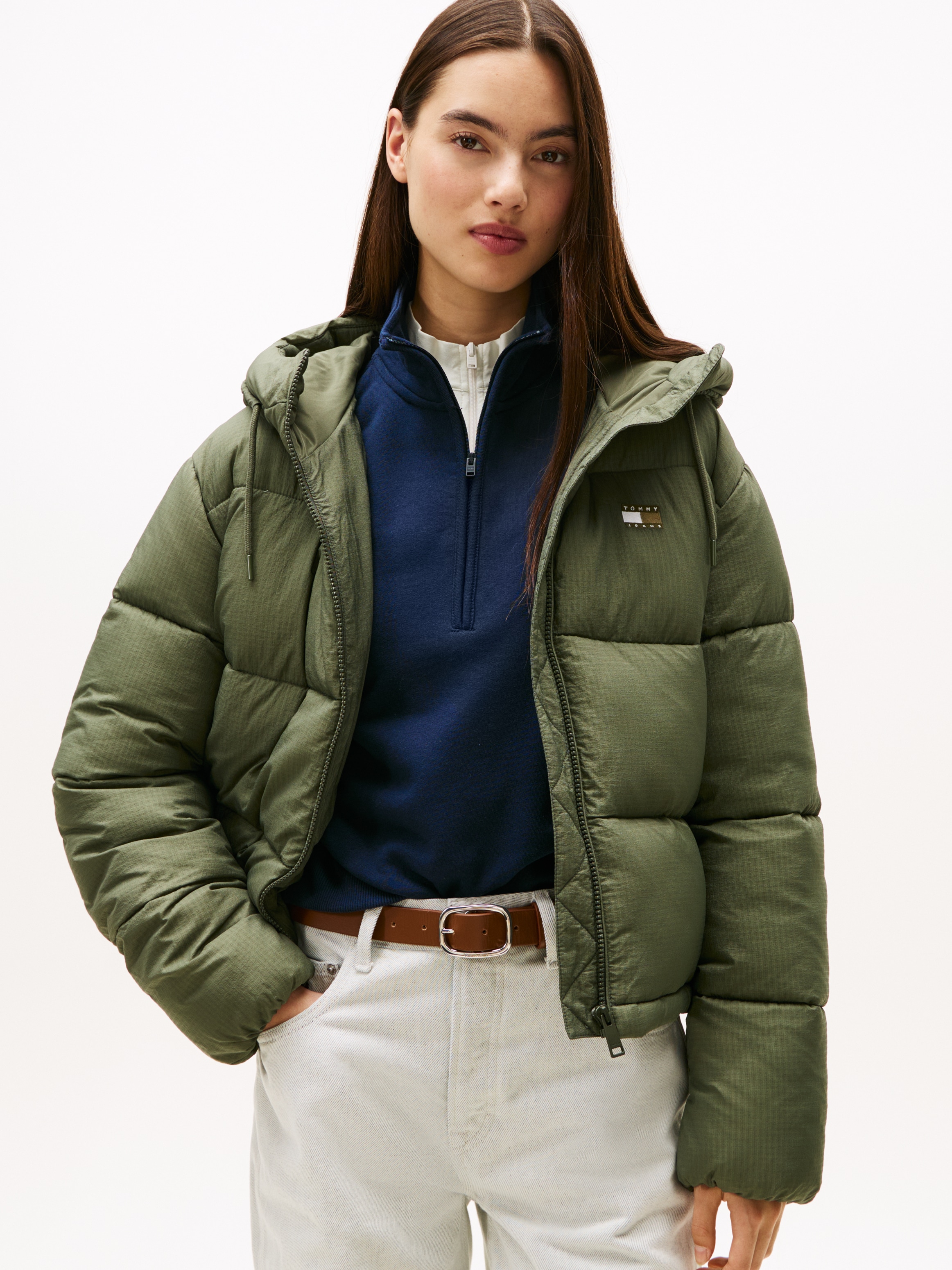Tommy Jeans Steppjacke "TJW HOODED PUFFER JACKET" mit Kapuze günstig online kaufen