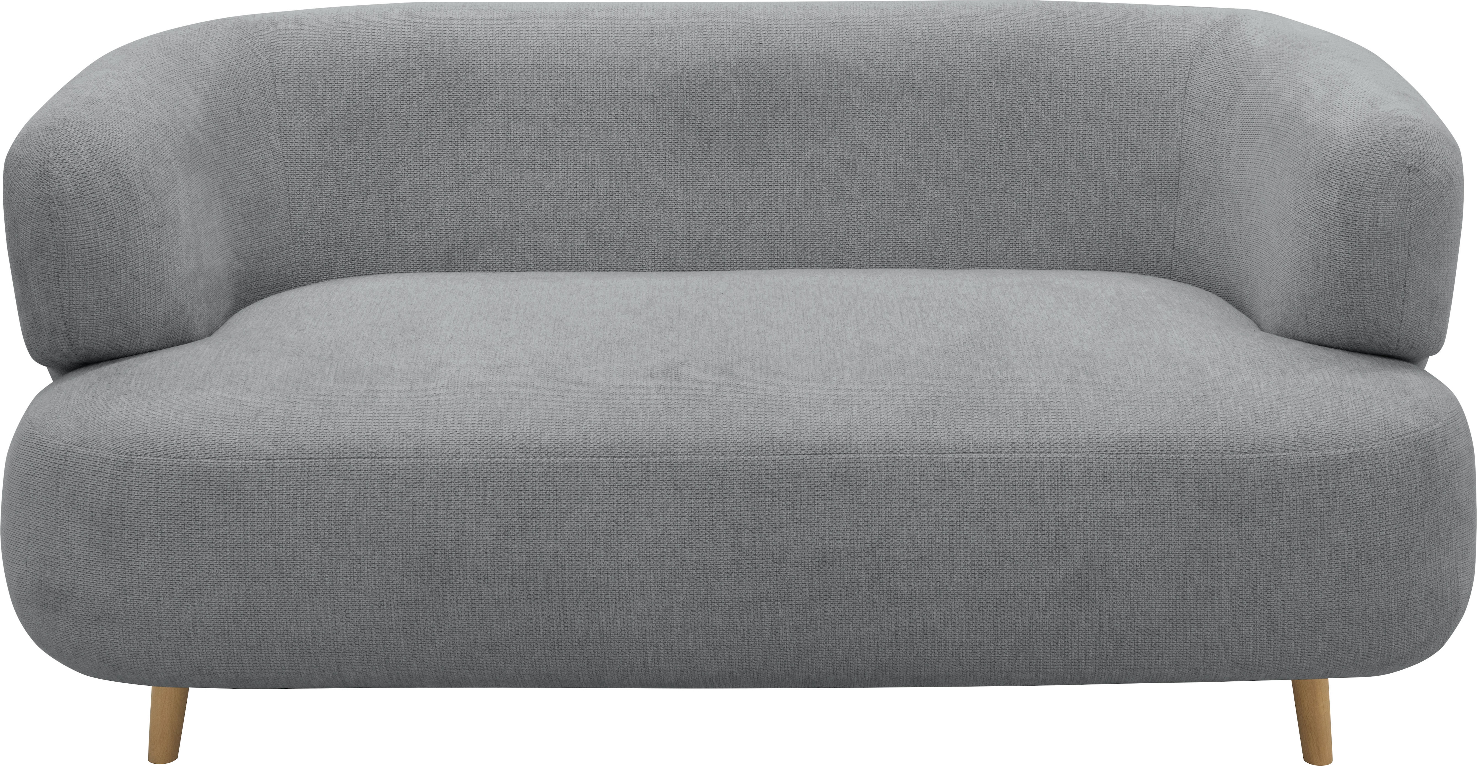 Home affaire 2-Sitzer "Tistam Runde Form," perfektes Einzelstück, organische Form, Füße aus massivem Holze