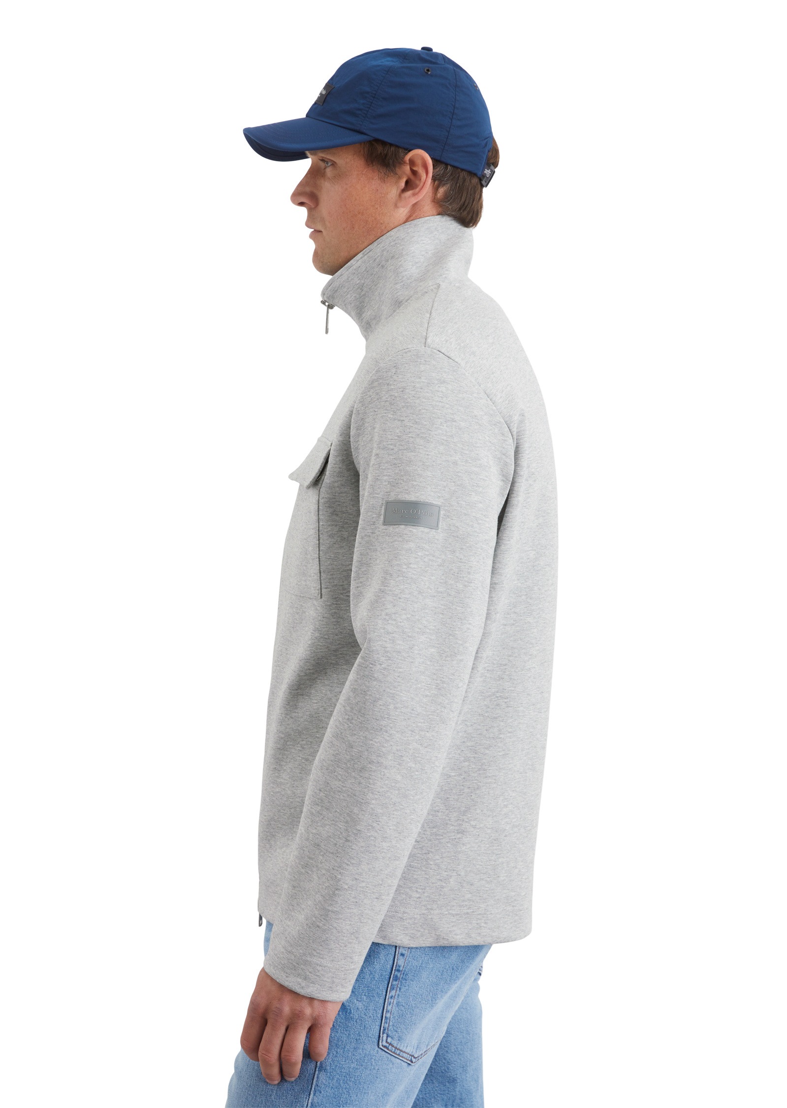 Marc O'Polo Sweatjacke »in hochwertigem Scuba-Interlock-Sweat«