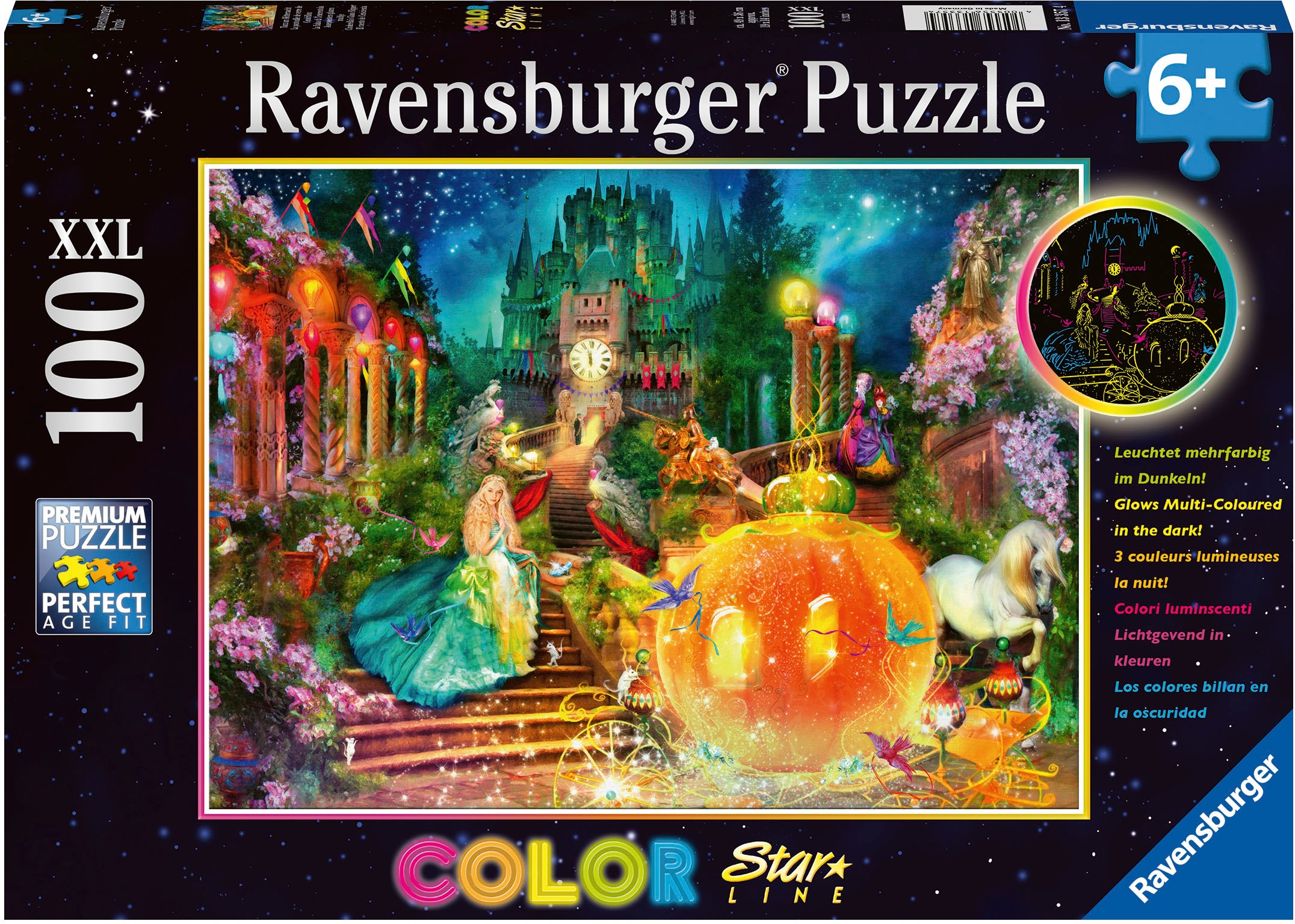 Puzzle »Color Star Line, Tanz um Mitternacht«, leuchtet im Dunkeln; Made in Germany;...