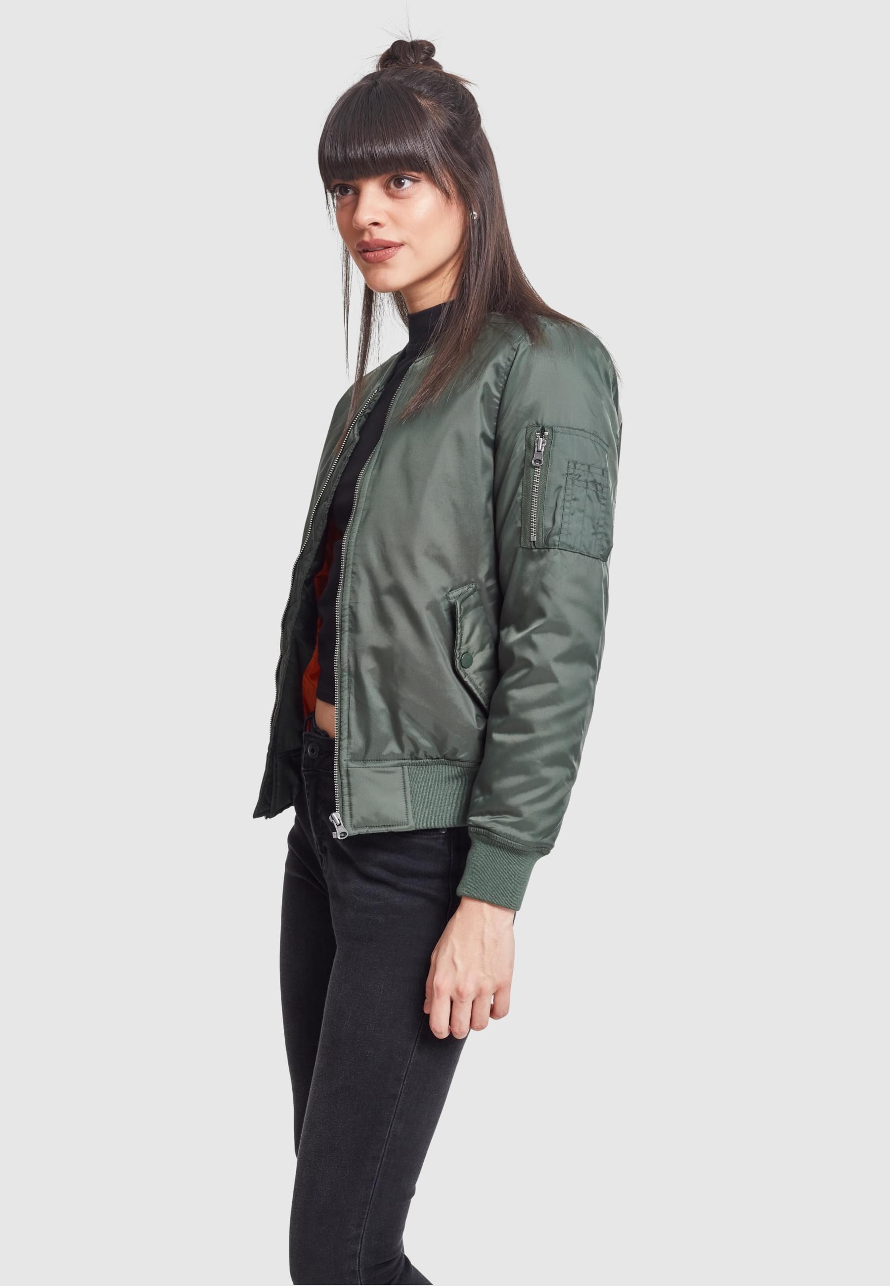 URBAN CLASSICS Allwetterjacke »Urban Classics Damen Ladies Basic Bomber Jacket«, (1 St.), ohne Kapuze