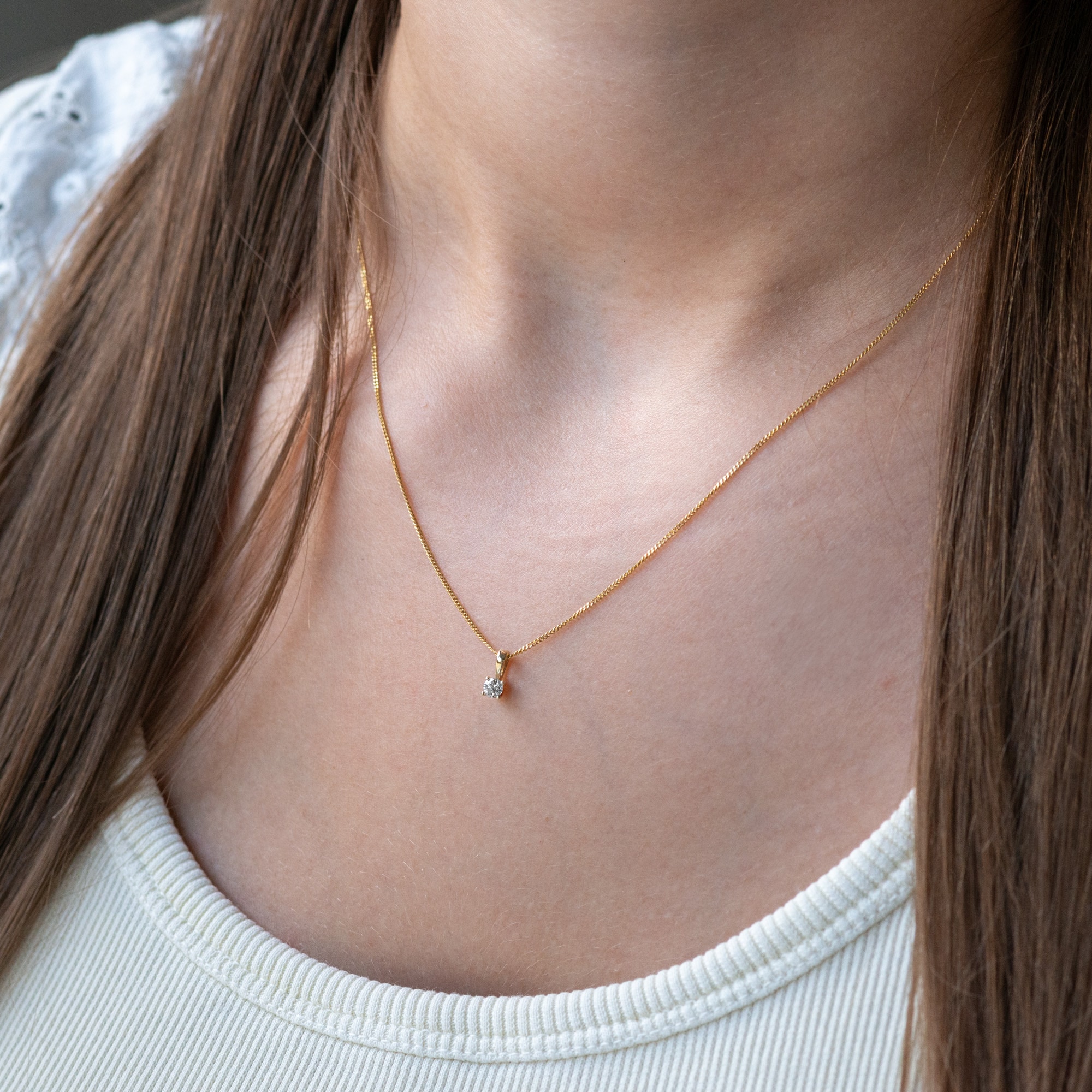 Orolino Kettenanhänger »585/- Gelbgold glanz 1 Brill. 0,10ct. H/P2«