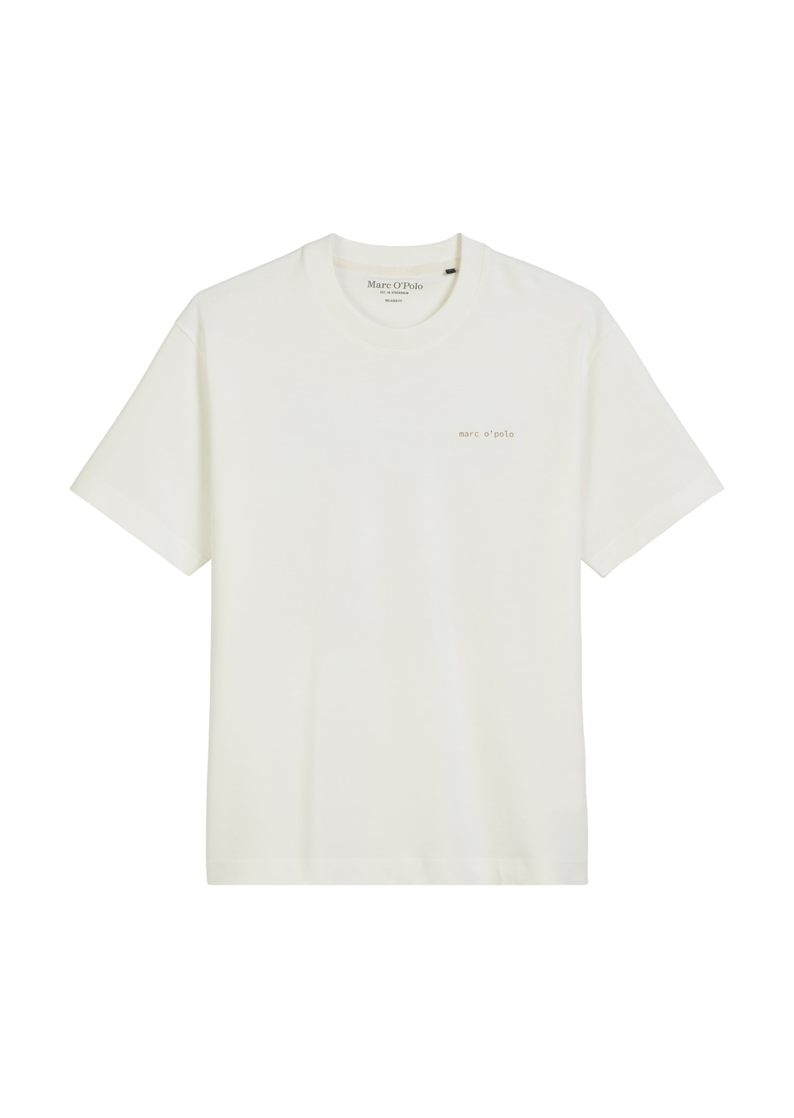 Marc O'Polo T-Shirt, relaxed fit, Rundhals, mit Natur-Rückenprint