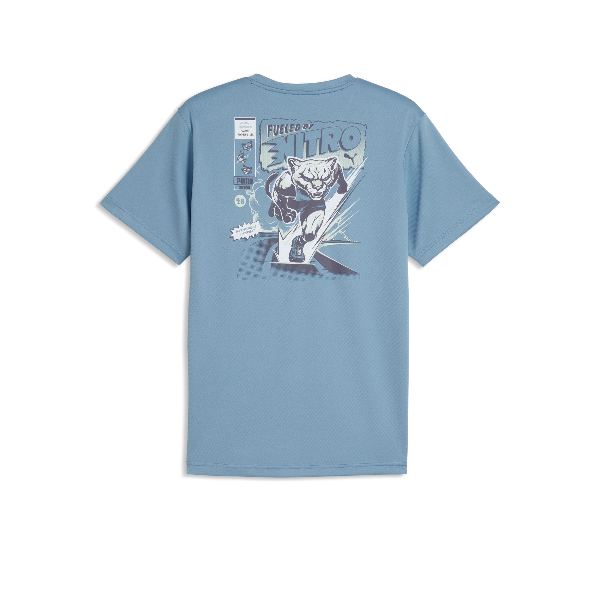 PUMA Laufshirt "M RUN NITRO GRAPHIC TEE" mit Rundhalsausschnitt, atmungsaktiv, schnelltrocknend