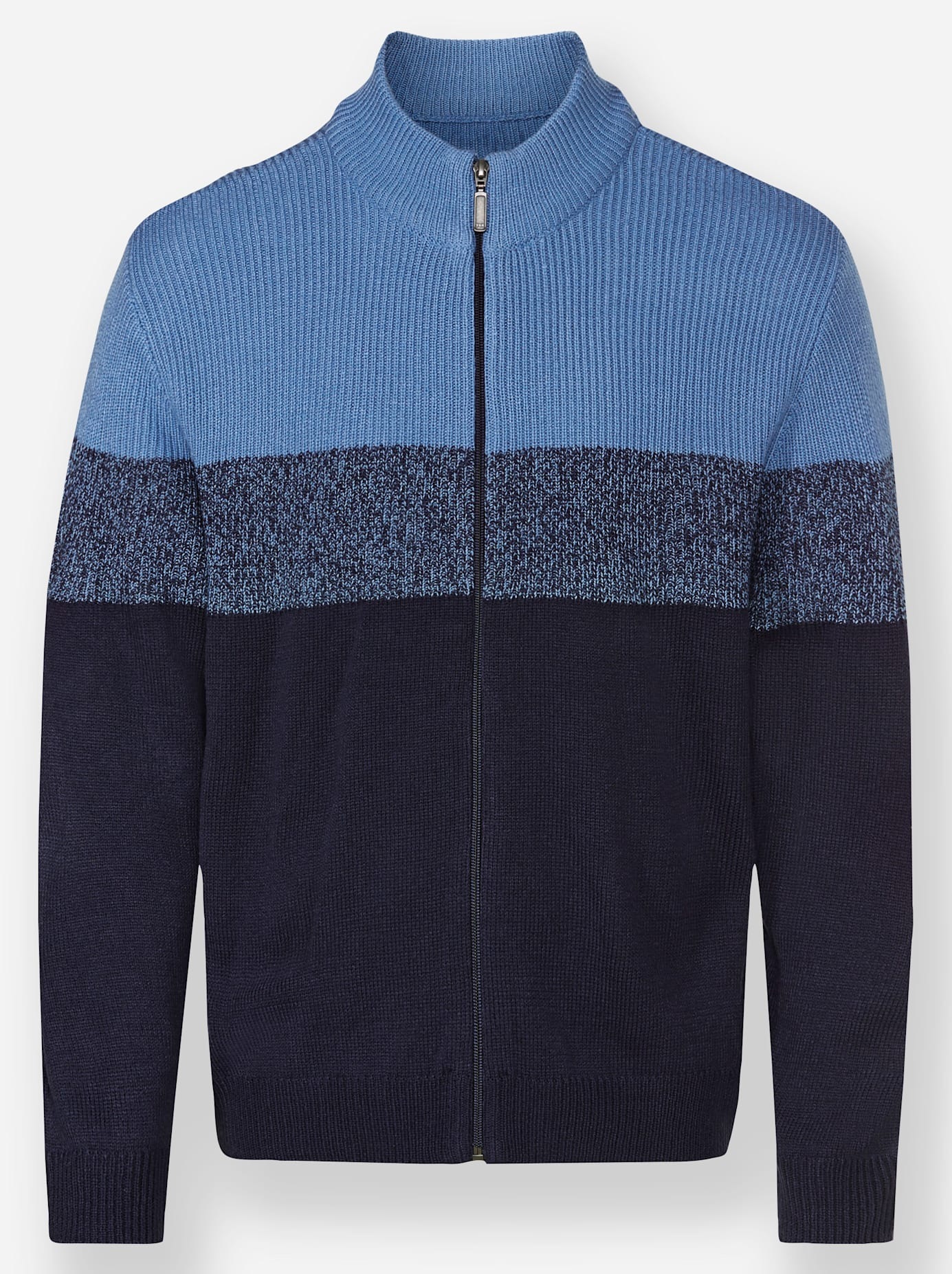 Cardigan CATAMARAN, Herren, Gr. 50, blau (marine, mittelblau), 100% Polyacryl, gemustert, gestreift, meliert, unifarben, Strickjacken 3