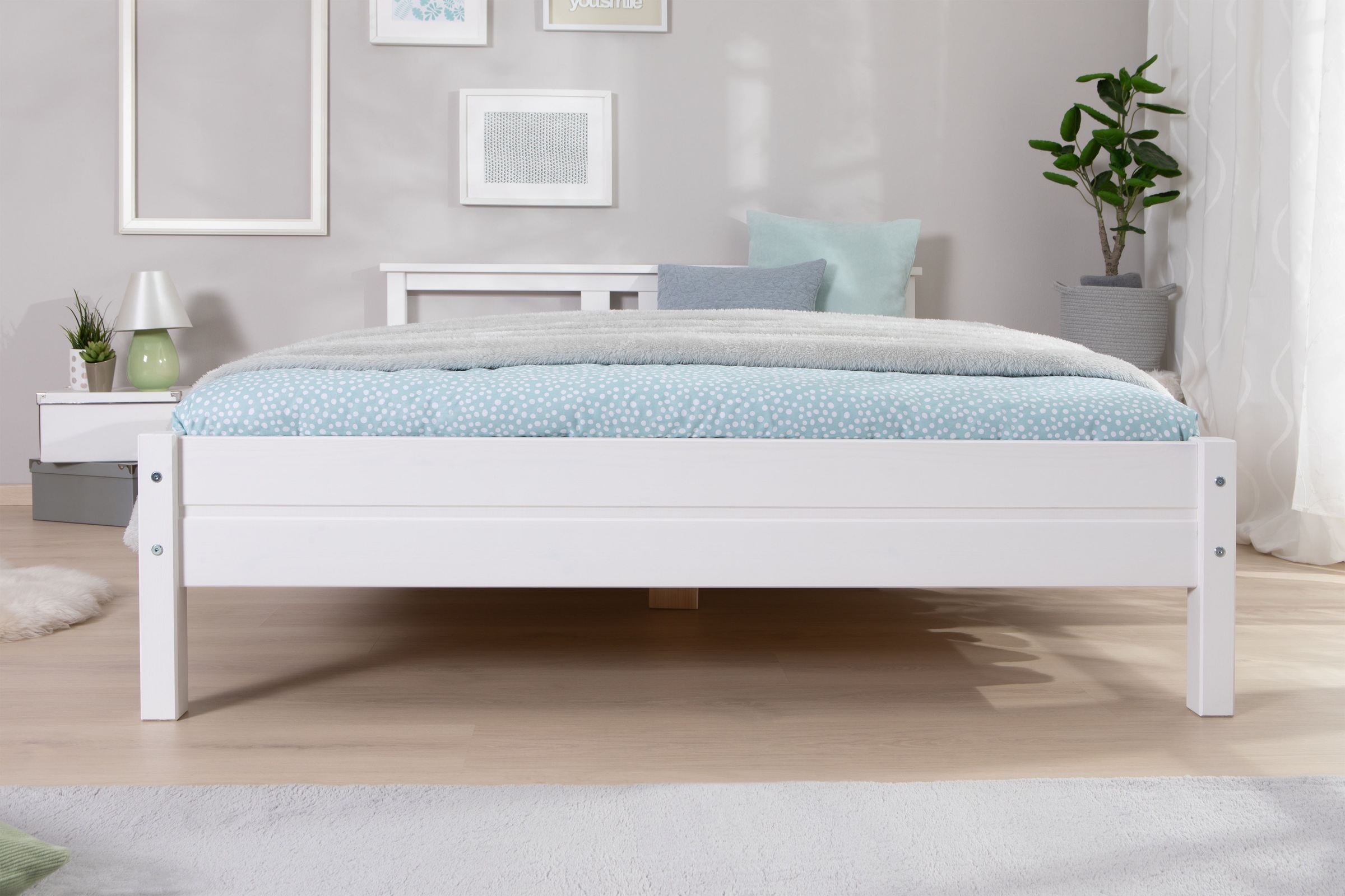 Ticaa Futonbett »Merci«, Einzelbett, aus Kiefer Massivholz, inkl. Rollrost