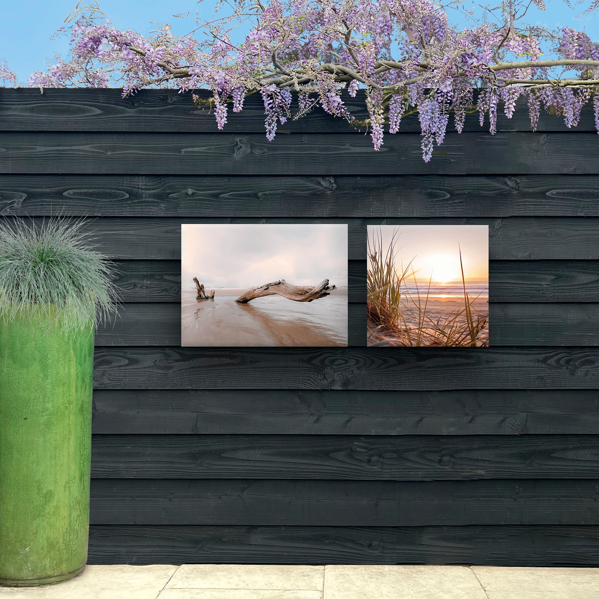 Art for the home Leinwandbild »Outdoor Sonnenuntergang 50x50cm«, (1 St.)