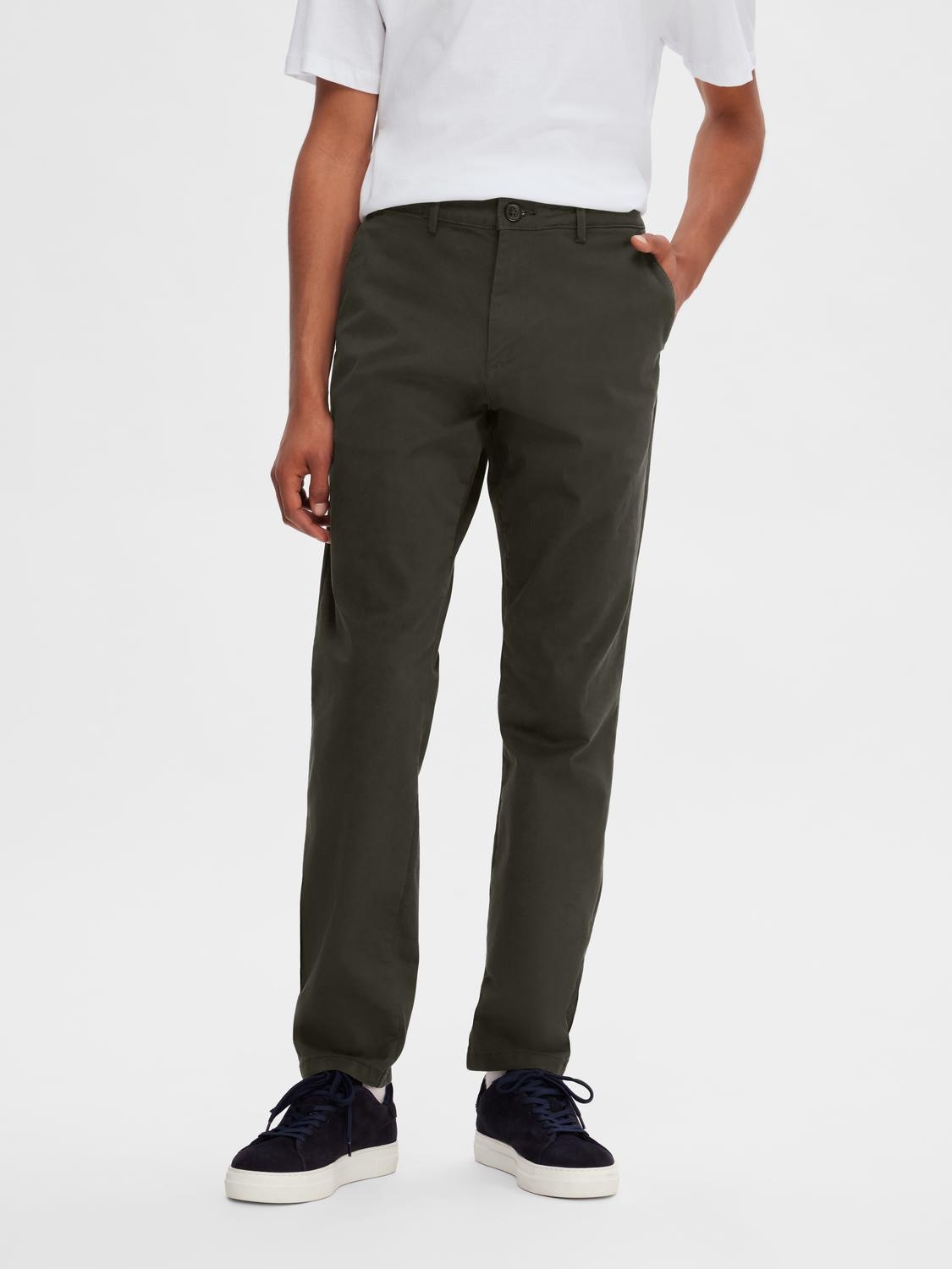 SELECTED Chino SLH 175 olive 30/L32 men
