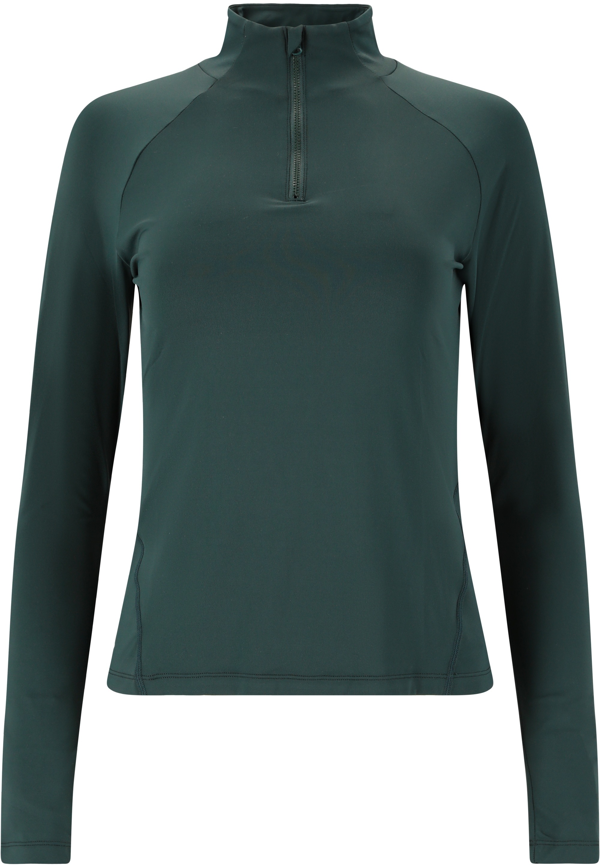 Funktionsshirt ATHLECIA "Grina", Herren, Gr. 44, grün (dunkelgrün), 89% Polyamid, 11% Elasthan, unifarben, normal, hoch geschlossener Ausschnitt, Shirts Funktionsshirt, Mit Quick-Dry-Funktion 2