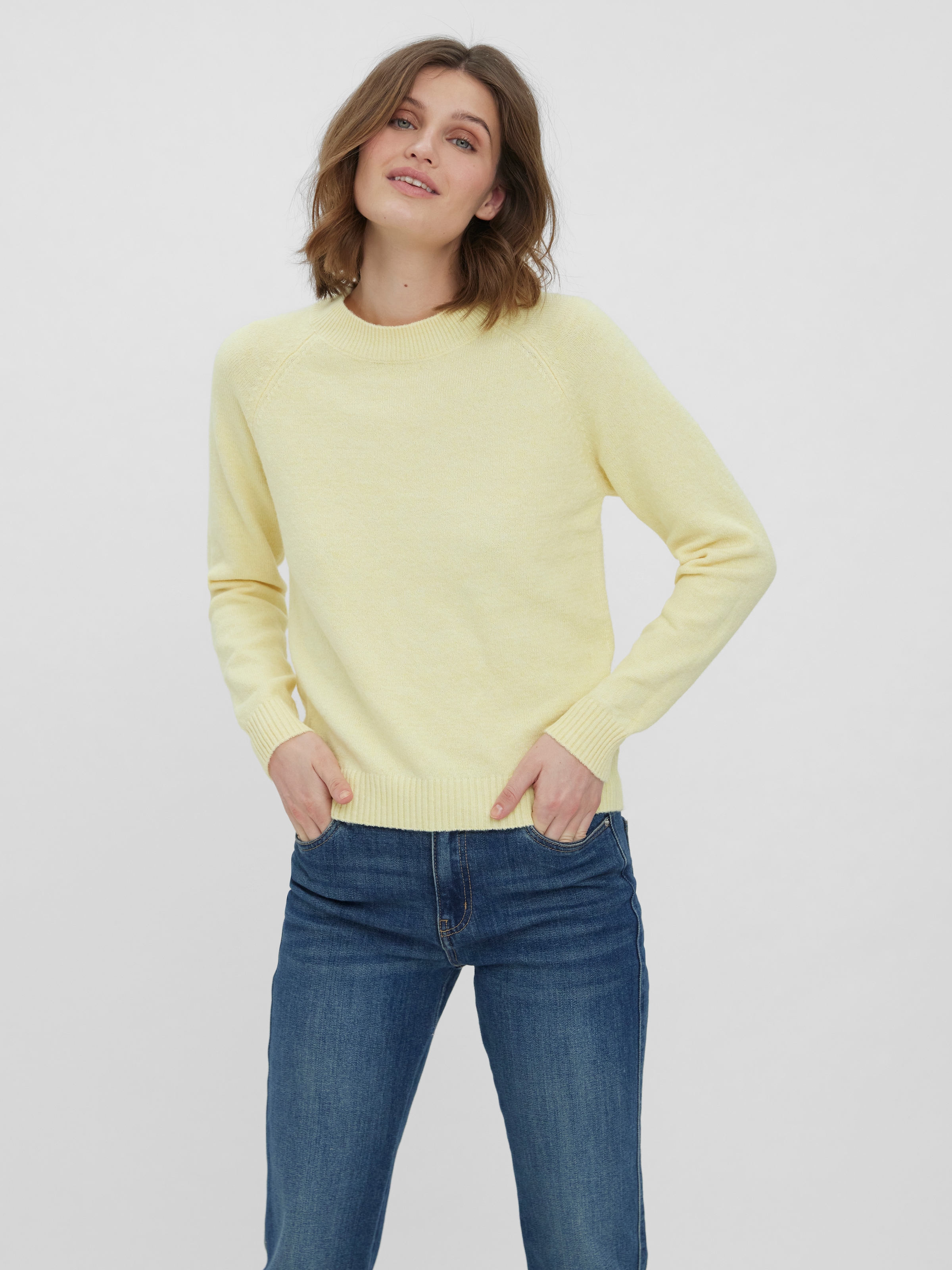 Vero Moda Rundhalspullover »VMDOFFY LS O-NECK BLOUSE GA NOOS«