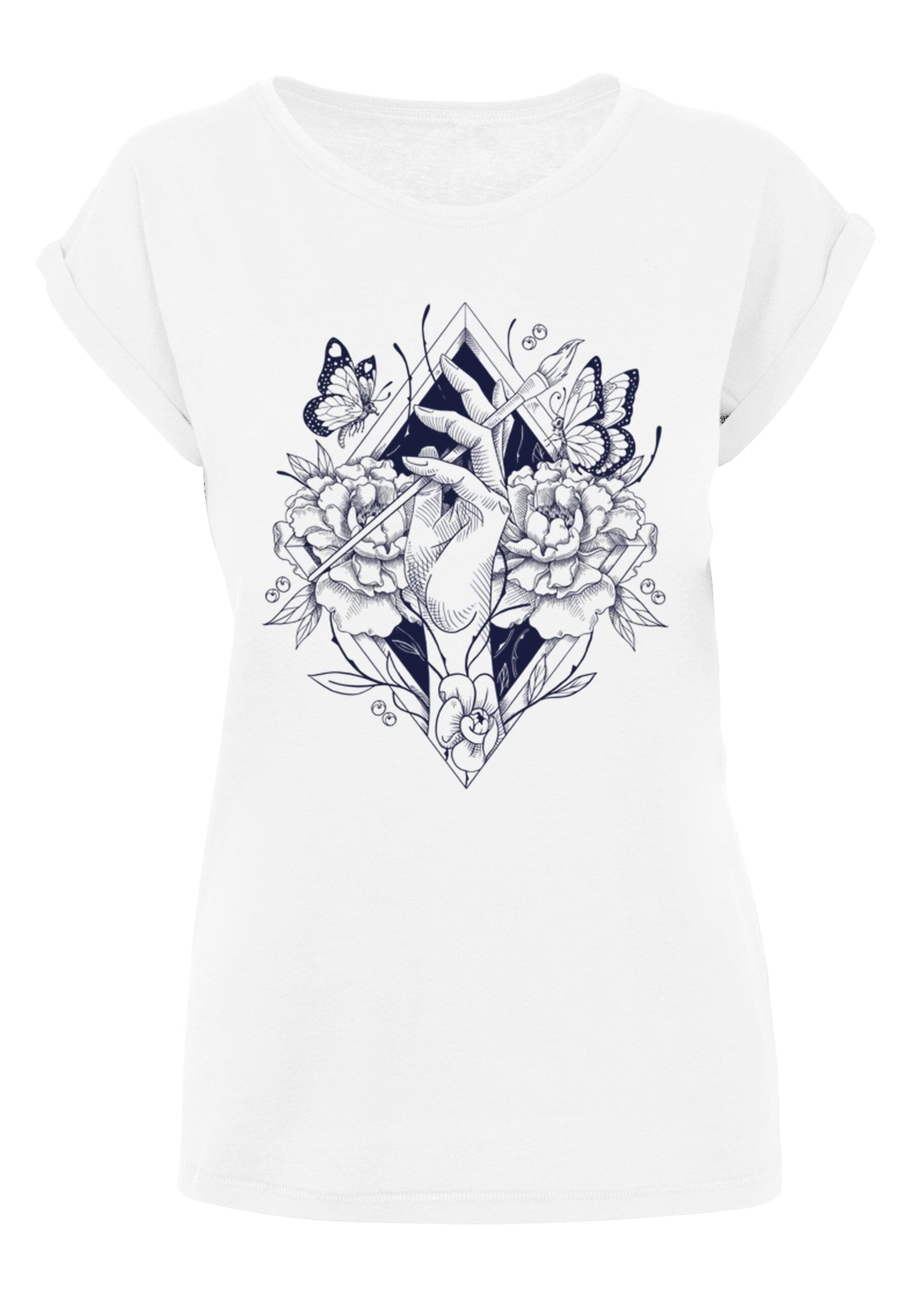 T-Shirt »Merchcode Damen Ladies Frida Kahlo Hand T-Shirt«