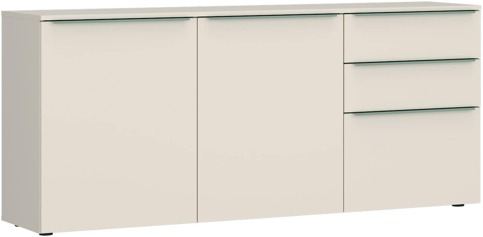TOM TAILOR HOME Kommode Lowboard, Breite 165 cm,3 Türen,2 Schubladen, viel Stauraum