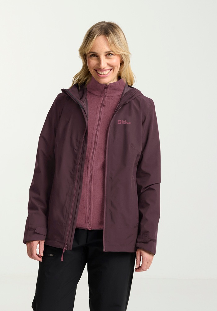 Jack Wolfskin 3-in-1-Funktionsjacke "MOONRISE 3IN1 JKT W", mit Kapuze günstig online kaufen