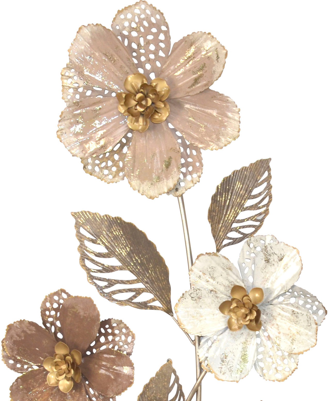 HOFMANN LIVING AND MORE Wanddekoobjekt "Wanddekoration" Blumengebinde aus M günstig online kaufen