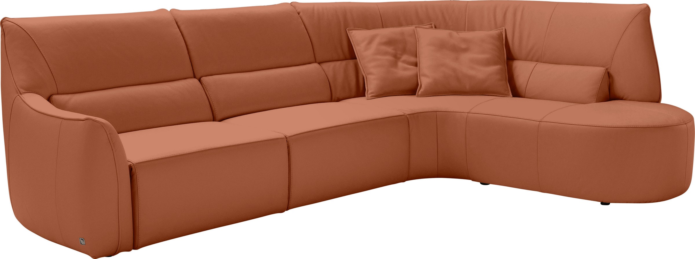 Egoitaliano Ecksofa "Puffy, extravagant & edel, Retro Designsofa, hoher Sit günstig online kaufen