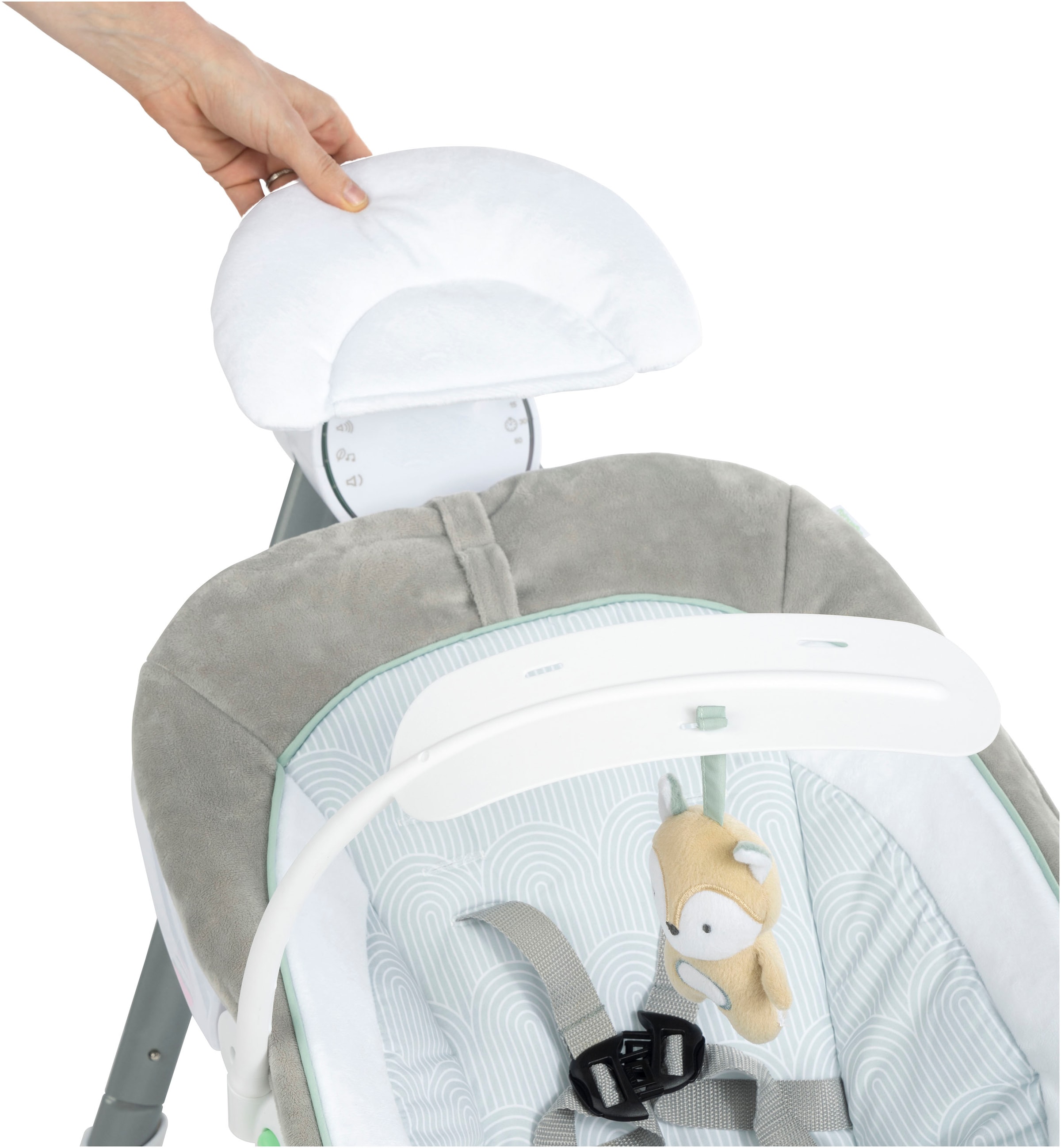 ingenuity Babywippe »AnyWay Sway Dual-Direction Portable Swing – Ray« bis 9 kg mit Sound-Effekt