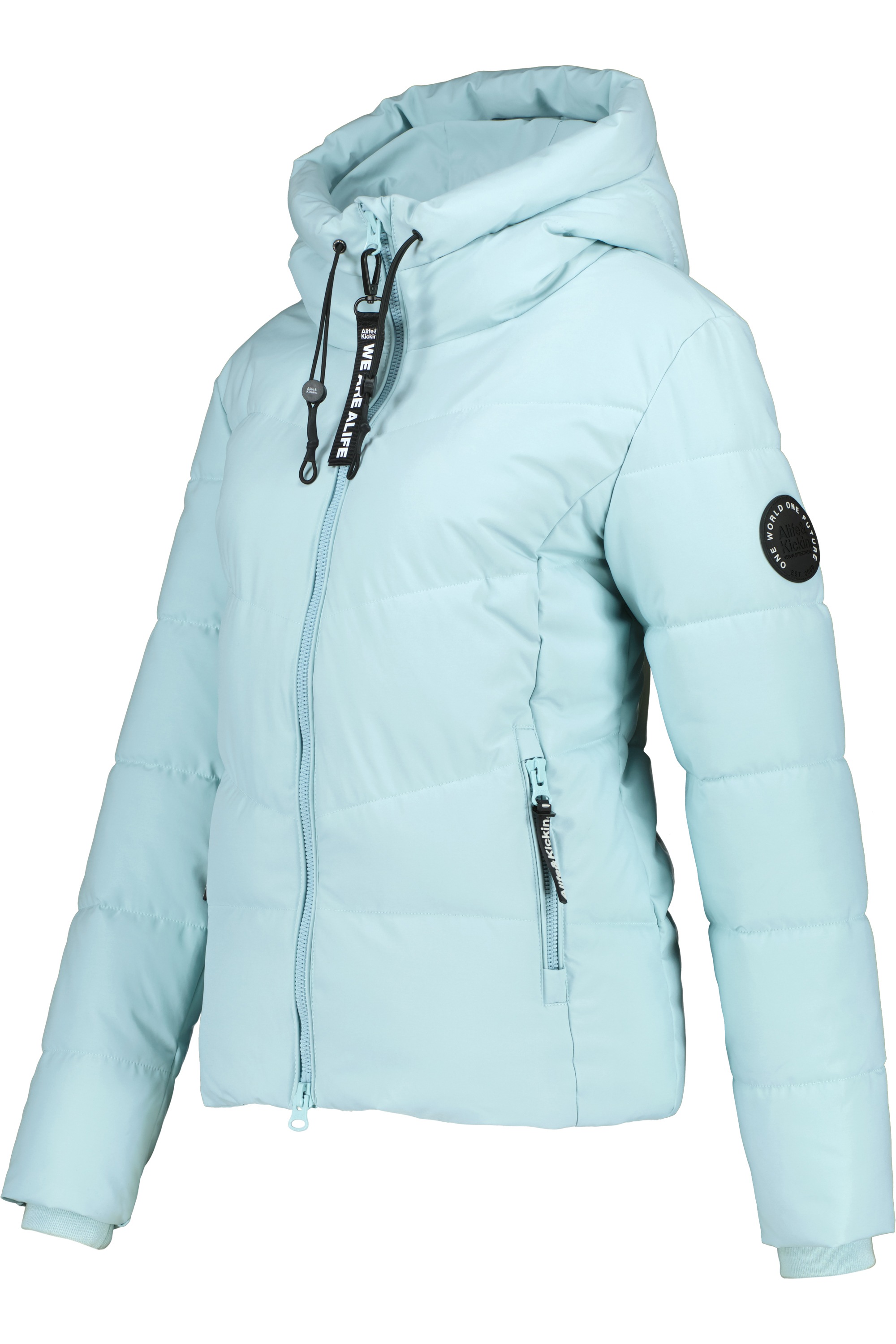 Alife & Kickin Winterjacke »Damen MicaelaAK A«, Kurze warme Jacke mit gefütterten Reißverschlusstaschen und Kapuze