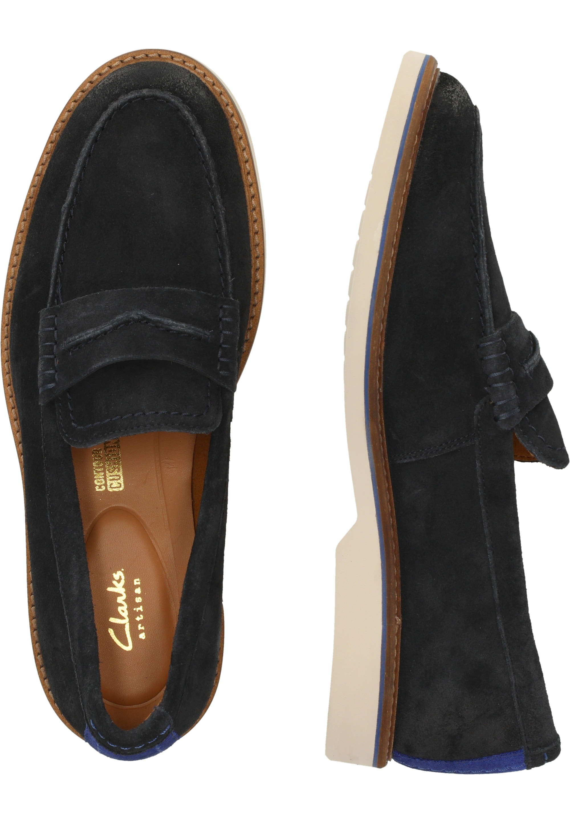 Clarks Slipper »Atticus«  in eleganter und atmungsaktiver Konstruktion