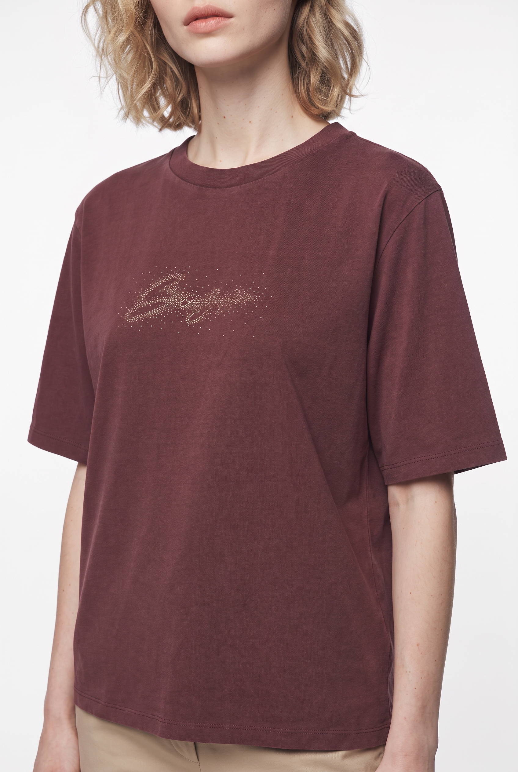 BOSS ORANGE T-Shirt »Eregular Premium Damenmode« aus reiner Baumwolle, Relaxed Fit