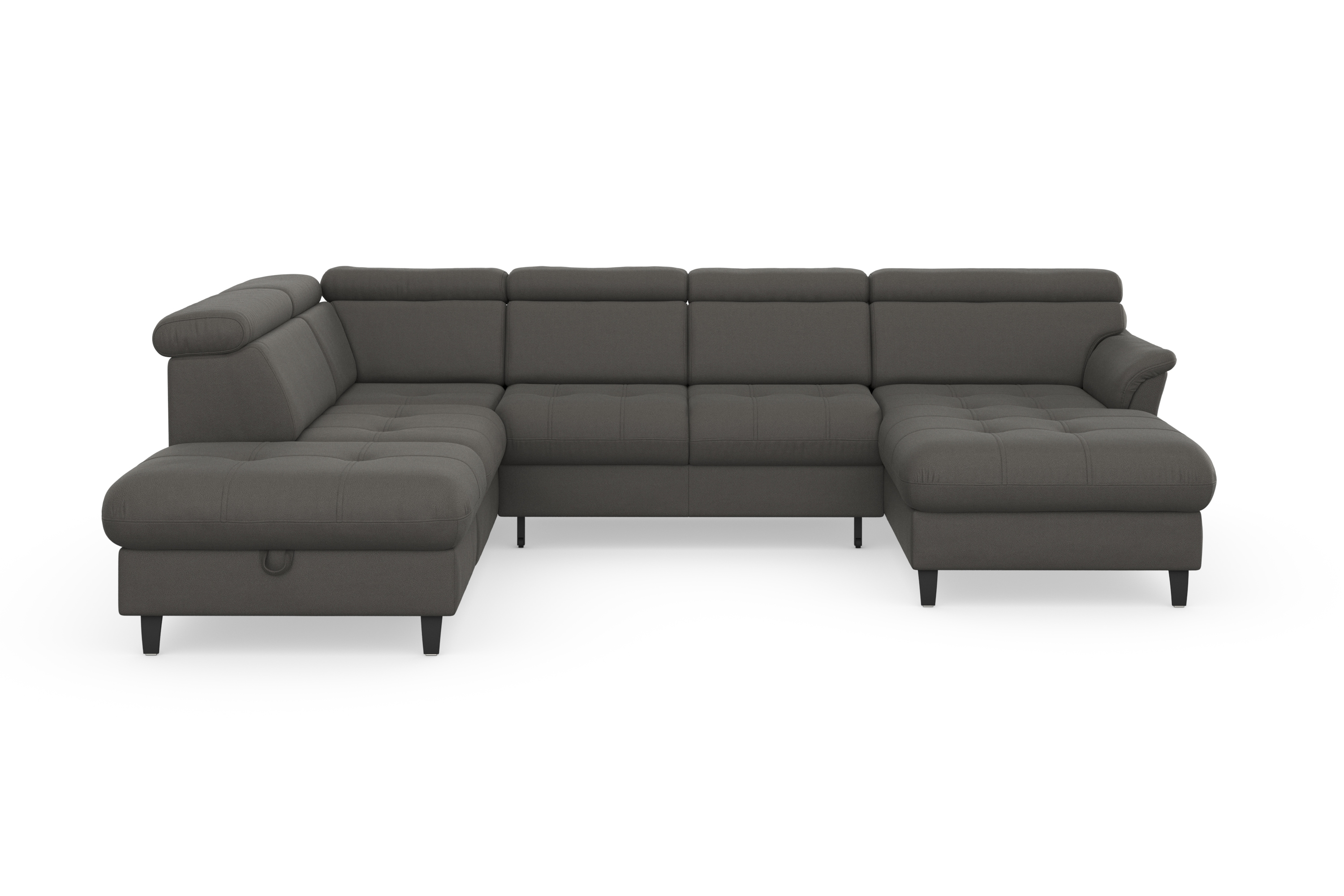 sit&more Wohnlandschaft "Marano U-Form" inklusive Kopfteilverstellung, optional Schlaffunktion & Bettkasten