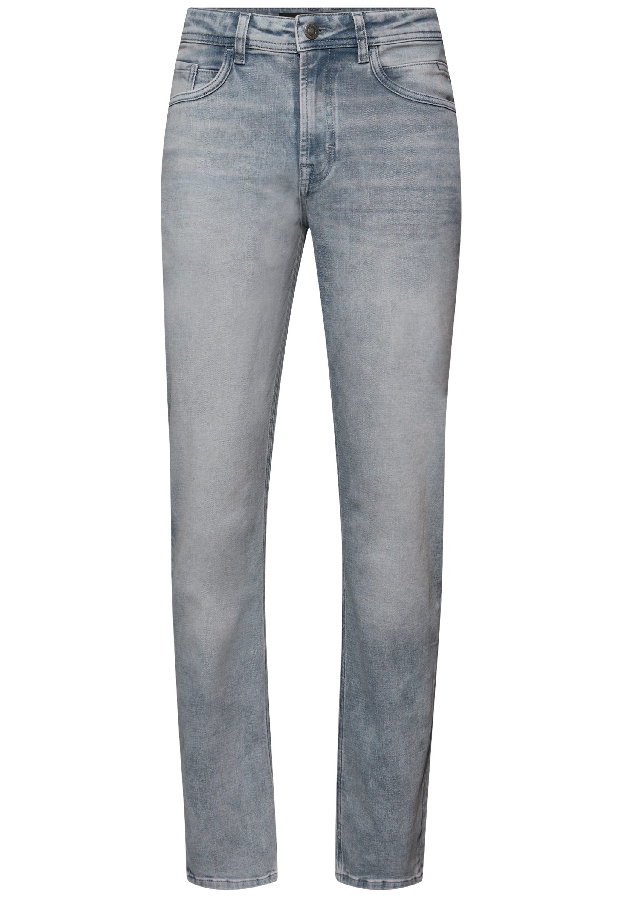 Street One Men Regular Fit Jeans Light Grey Size 33 2