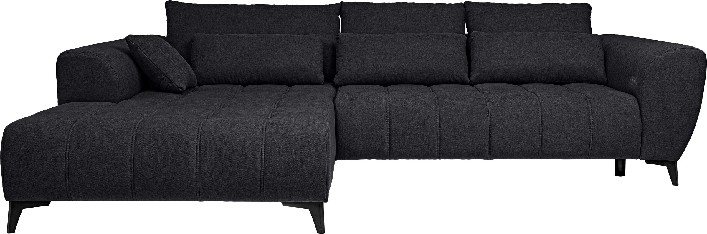 WERK2 Ecksofa "Garay, XXL-Liegefläche: elektrisch ausziehbar auf ca. 228×12 günstig online kaufen