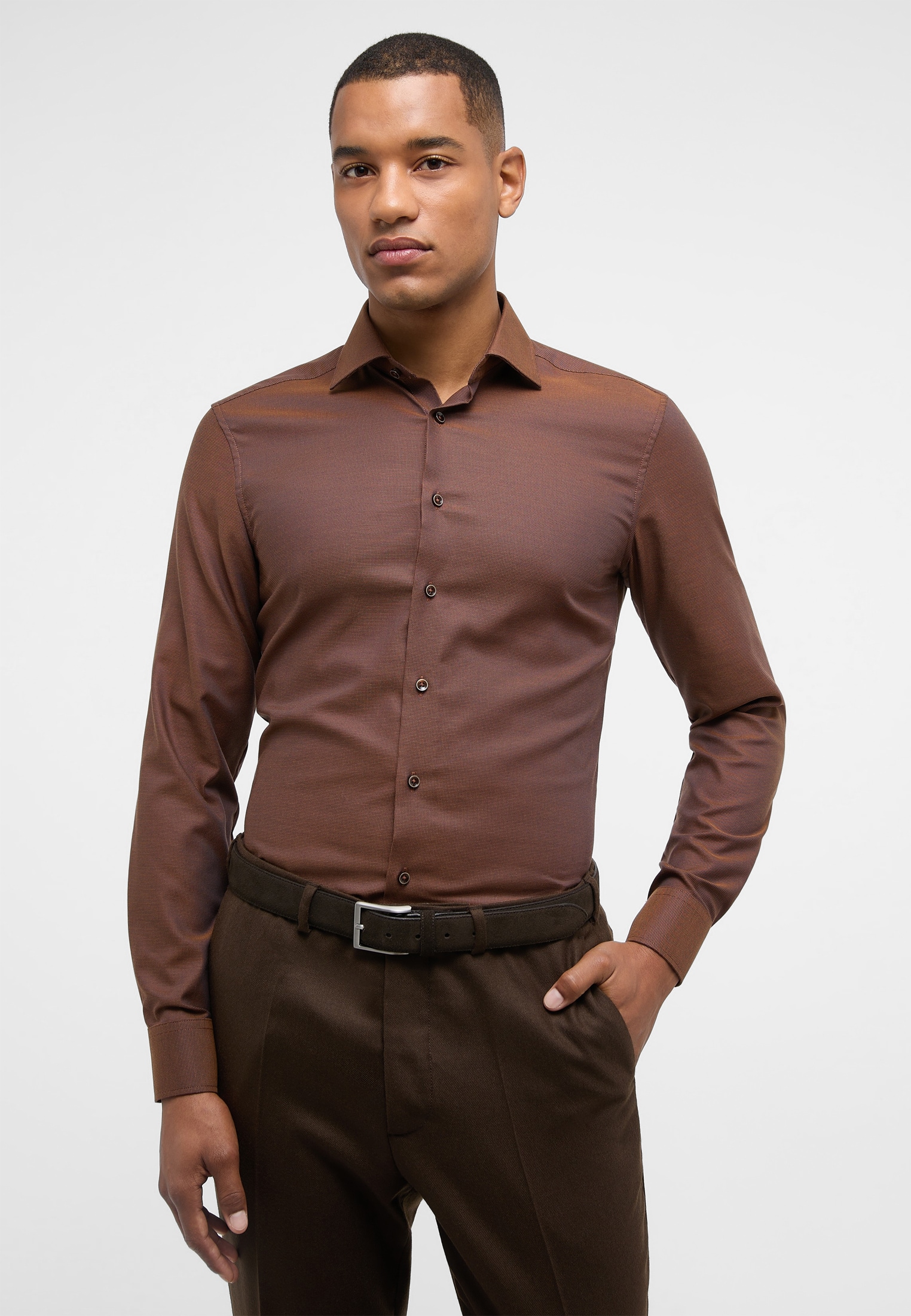 Eterna Langarmhemd "SLIM FIT", NON IRON (bügelfrei) günstig online kaufen