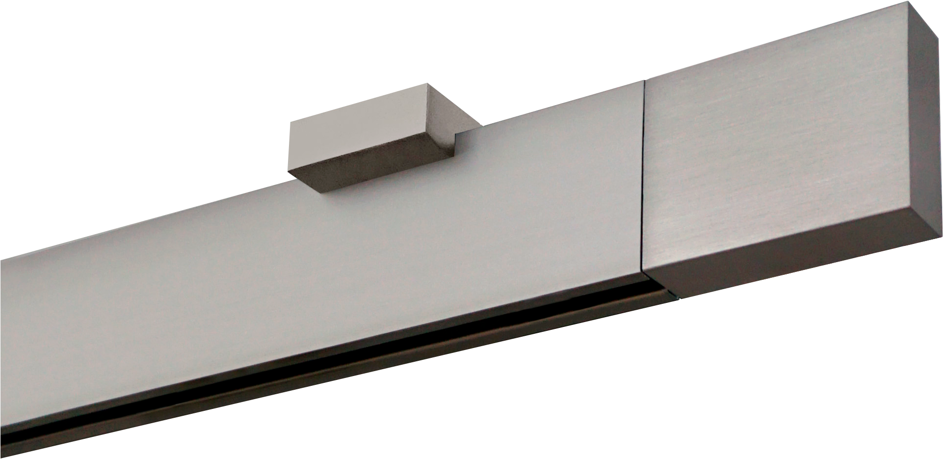 GARESA Gardinenstange »FLAT«, 1 läufig-läufig, Wunschmaßlänge, Rechteckprofil, Deckenmontage, perfekter Lauf, modern, verlängerbar