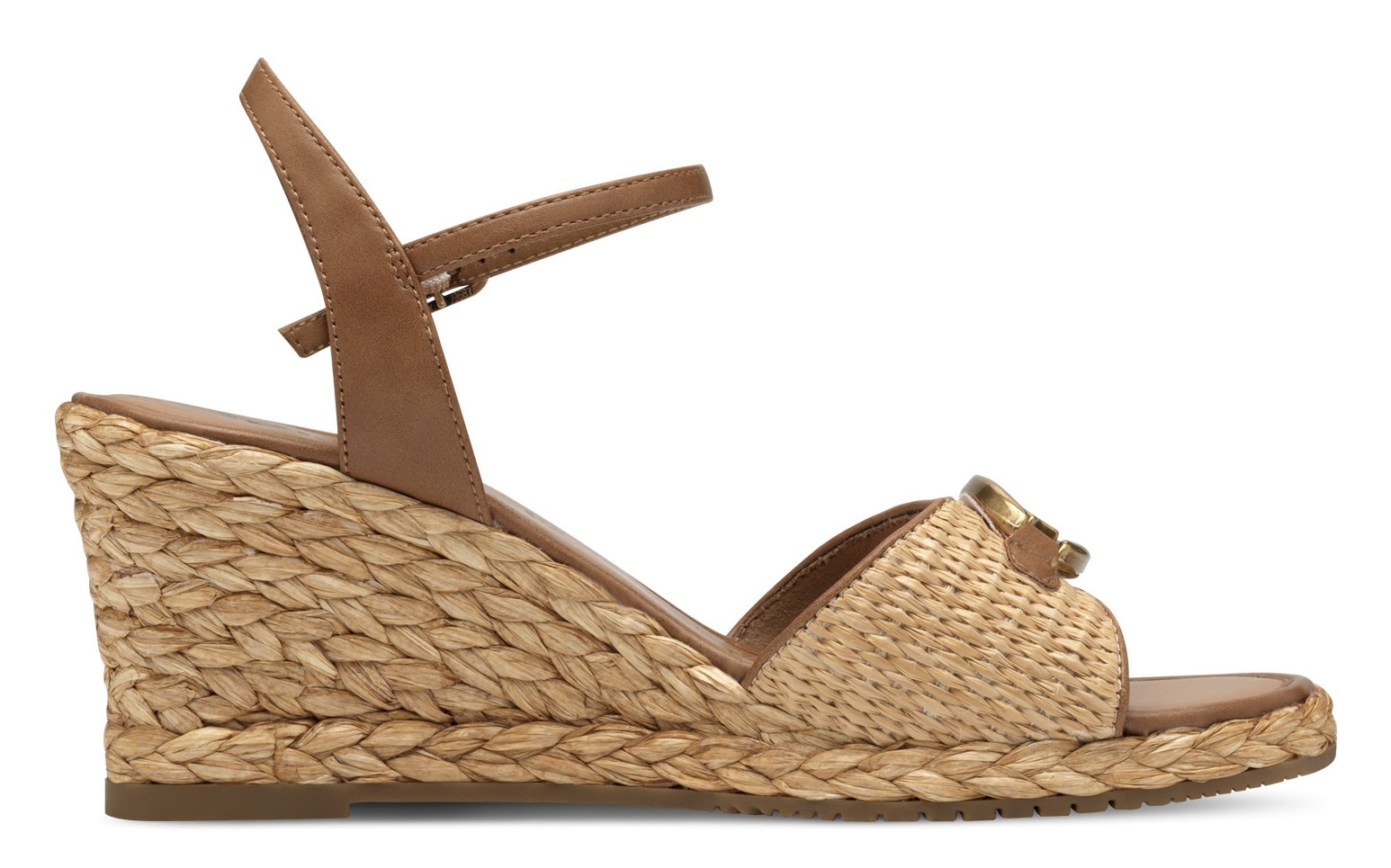 Tamaris Keilsandalette, Sommerschuh, Riemchensandale mit T-Schmuckelement
