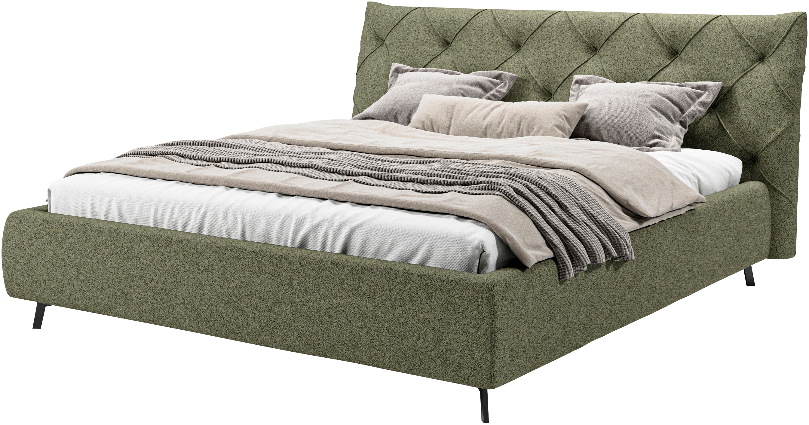 Home affaire 1100000002199 "Elloree, in 4 Breiten bis 200cm, auch in Leder" Kopfteilhöhe 105 cm, belastbar bis 280 kg, auch in Überlänge 220cm