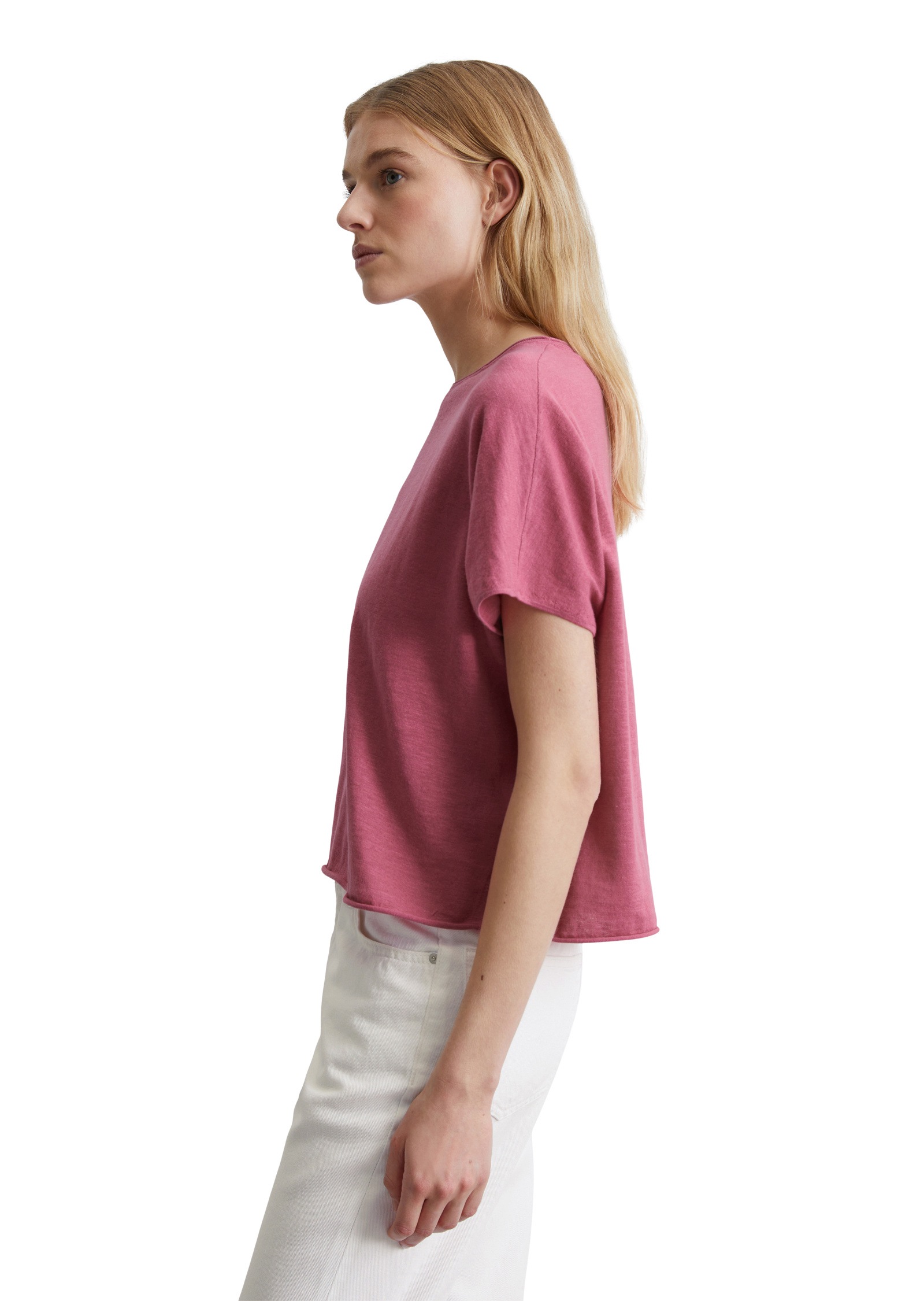 Marc OPolo Strickpullover "aus Baumwolle-Leinen-Slub" günstig online kaufen