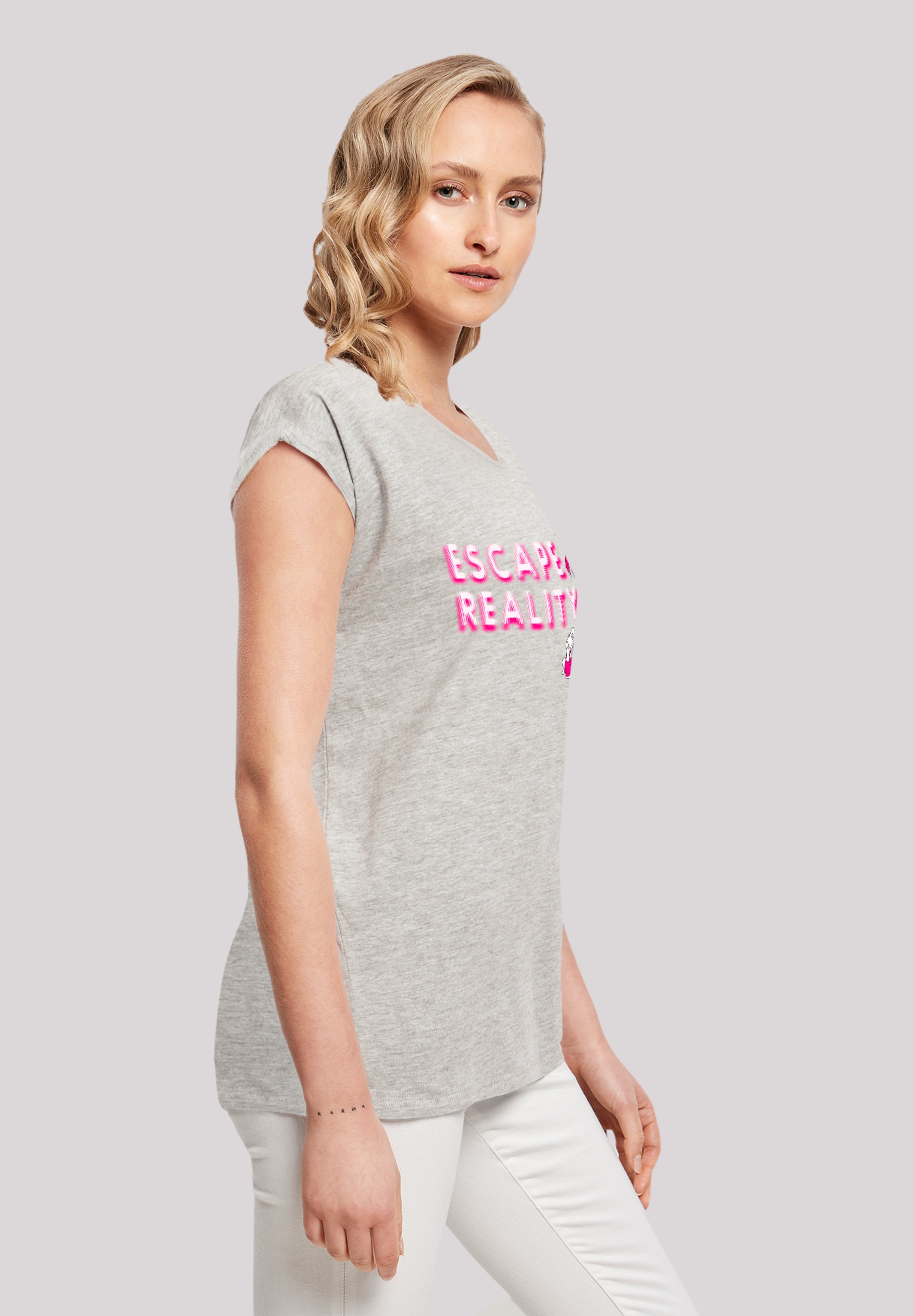 F4NT4STIC T-Shirt »Alice im Wunderland Escape Reality«, Retro, Heroes of Childhood, TV Serie