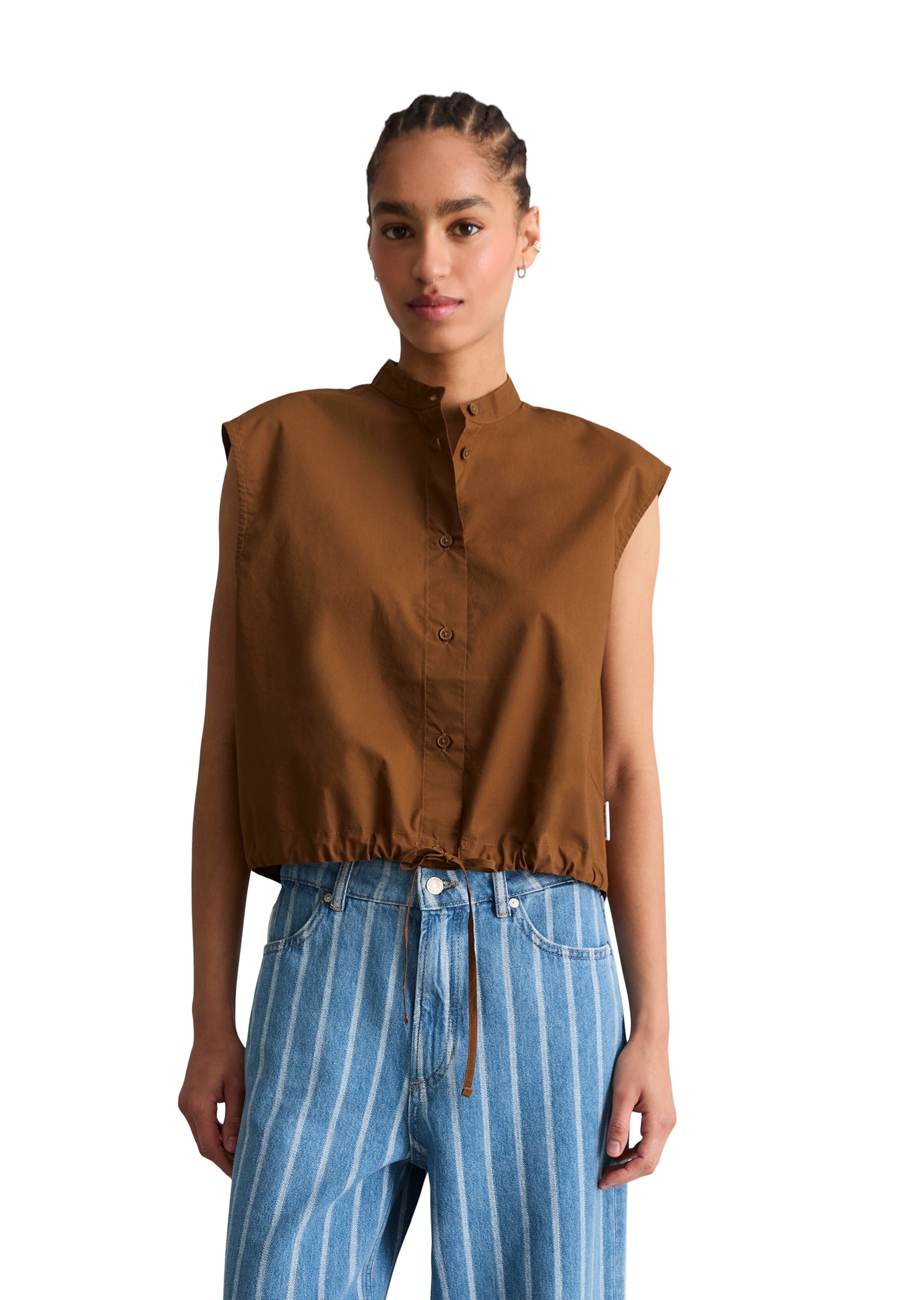 Marc O'Polo DENIM Blusentop »aus Papertouch-Popeline«