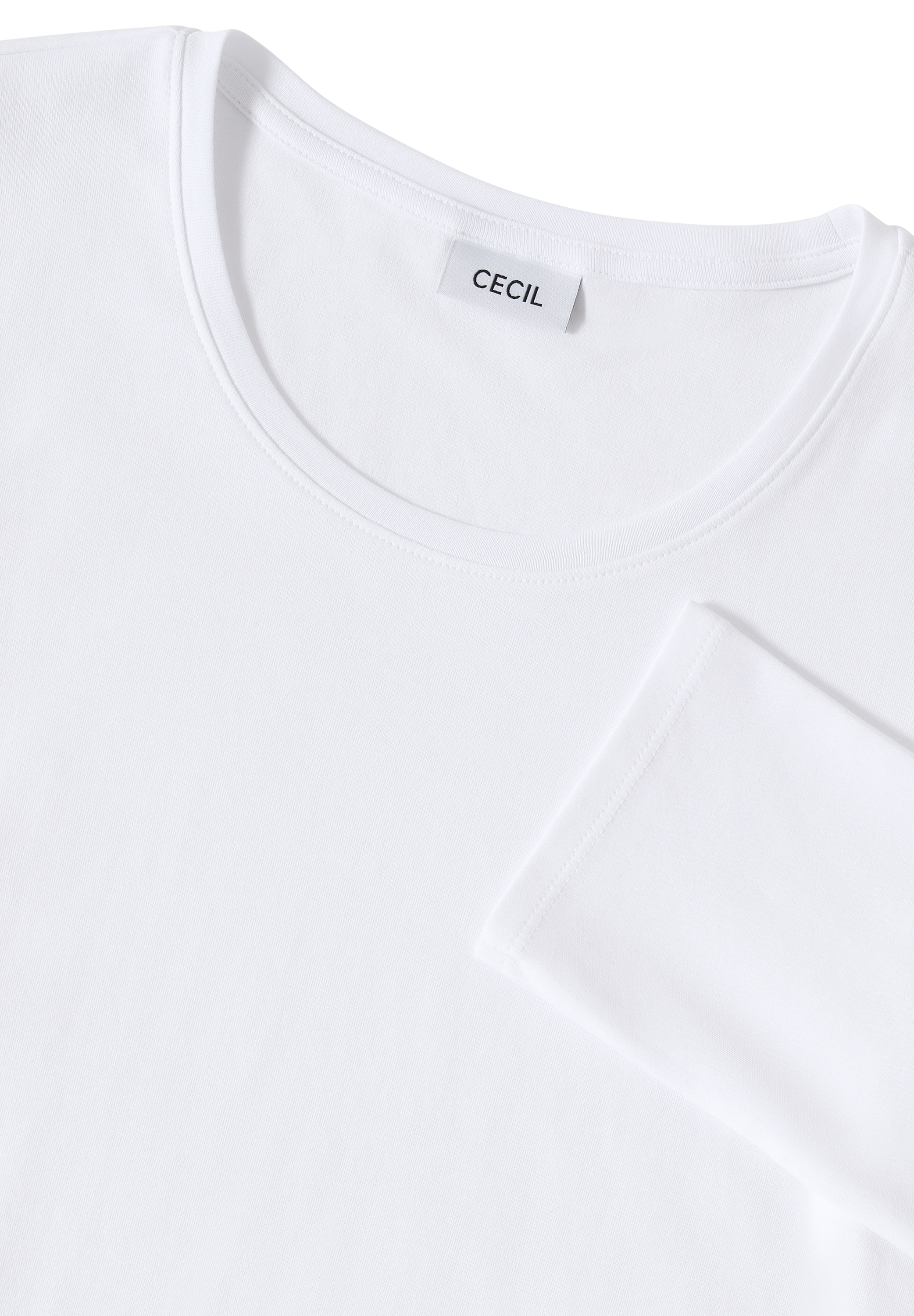 Cecil Rundhalsshirt, aus reiner Baumwolle
