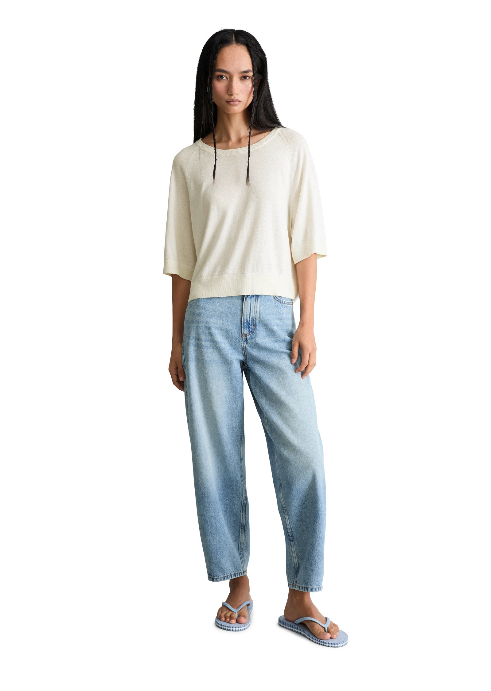 Marc O'Polo DENIM Strickpullover »aus weichem Organic-Cotton-Modal-Mix«