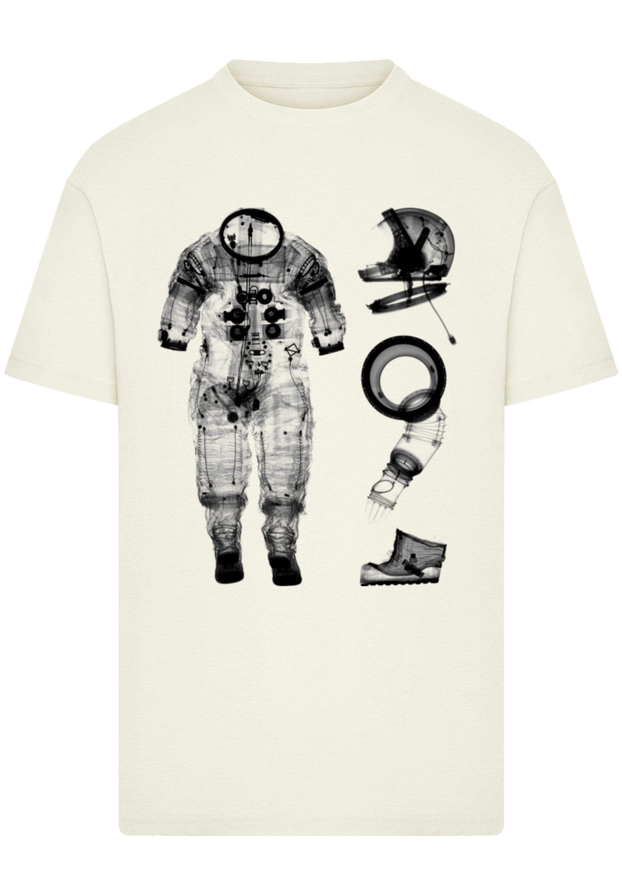 F4NT4STIC T-Shirt »NASA Apollo 14 A7 L Pressure Suit Negative X Ray«, Premium Qualität