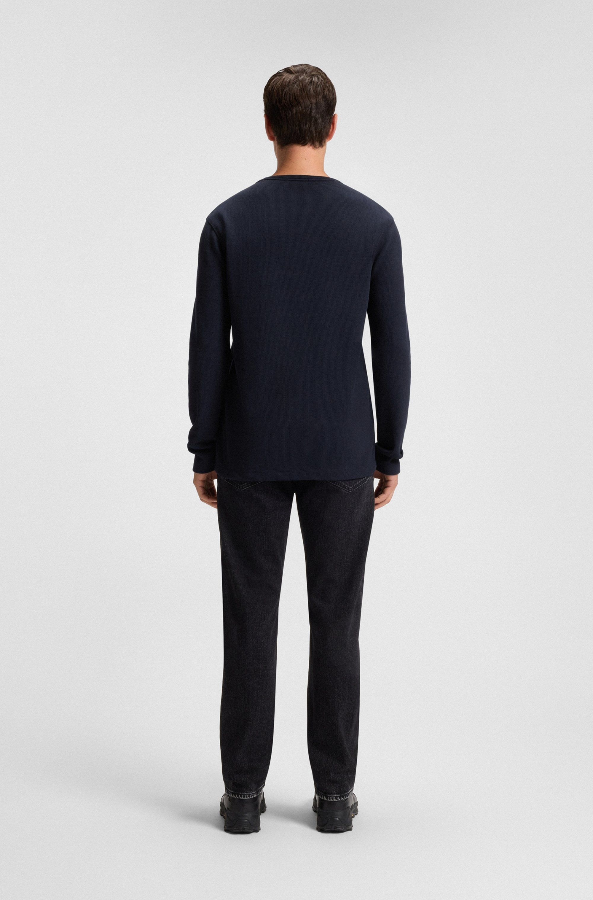 BOSS ORANGE Langarmshirt »Tempesto«, mit BOSS-Stickerei