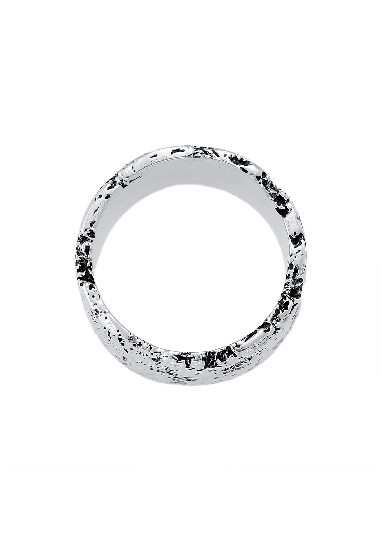 Kuzzoi Silberring »Ring Herren Geschmiedet Rustikal Look Trend 925 Silber«