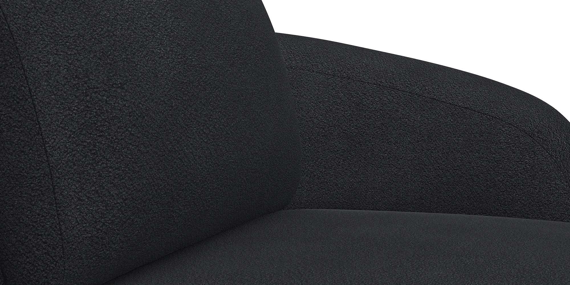 FLEXLUX 2,5-Sitzer »Torino, rund, Couch, Loveseat,«, Modernes, organisches Sofa-Design, Kaltschaum, Wellenunterfederung