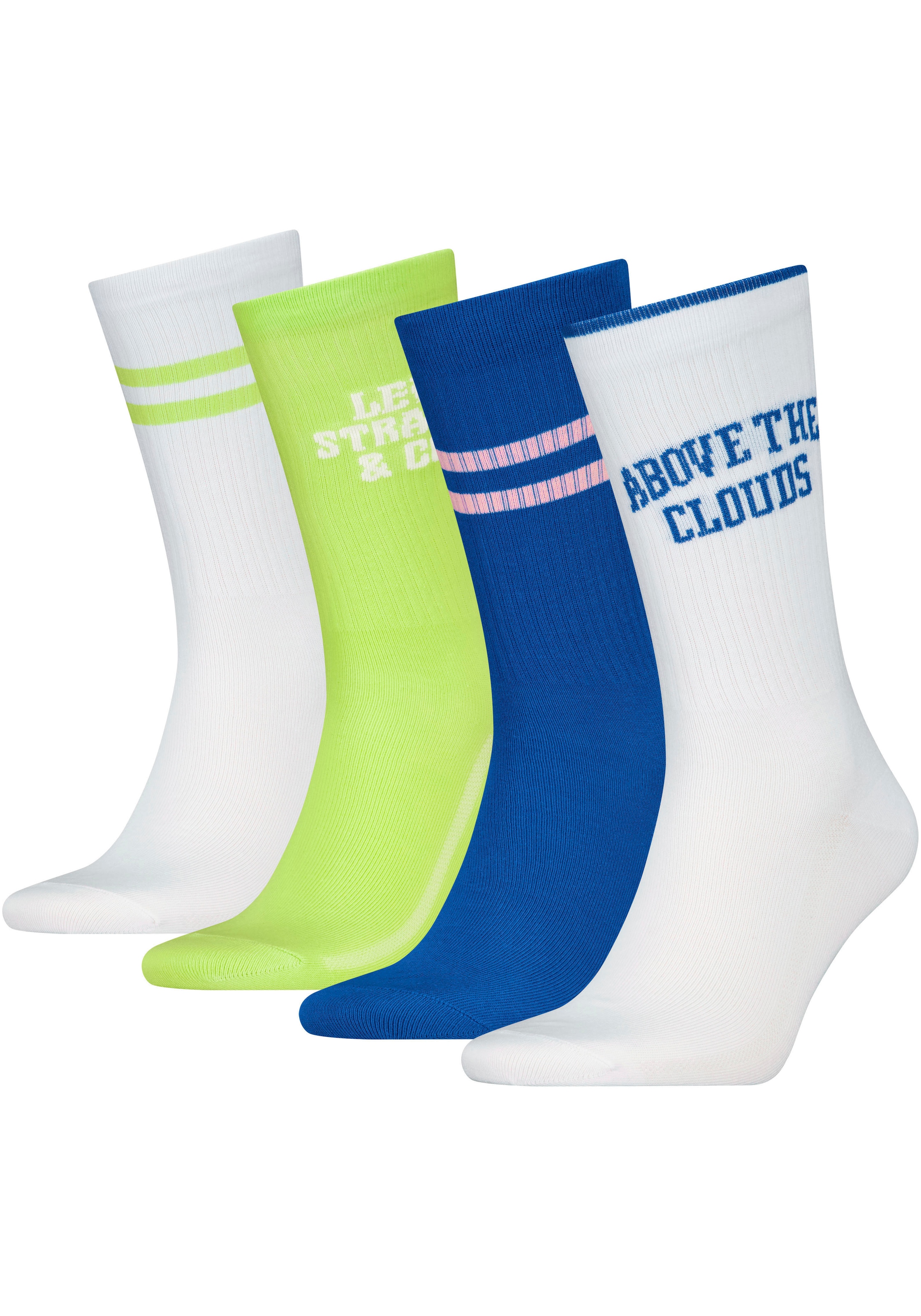 Levis Socken, (4 Paar), mit farblich abgesetzten Streifen, Geschenkbox günstig online kaufen