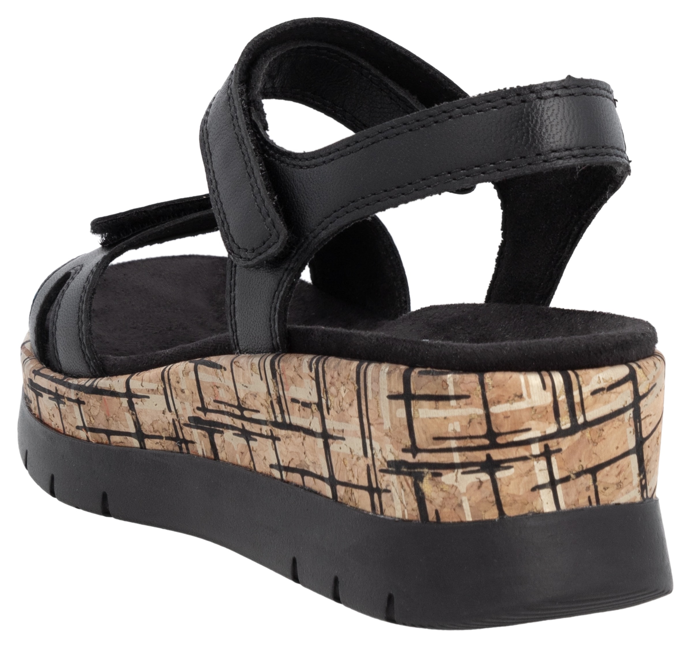 Remonte Keilsandalette, Riemchensandale, Bequemschuh, Sommerschuh mit Klettverschlüssen