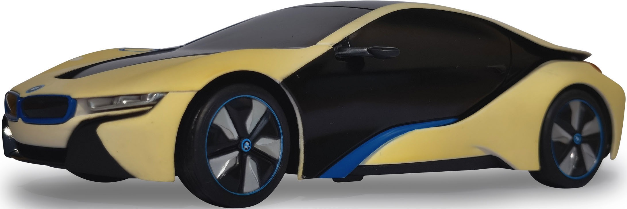 Jamara RC-Auto »BMW I8 1:24 weiß/gelb 2,4GHz UV Photochromic Serie«