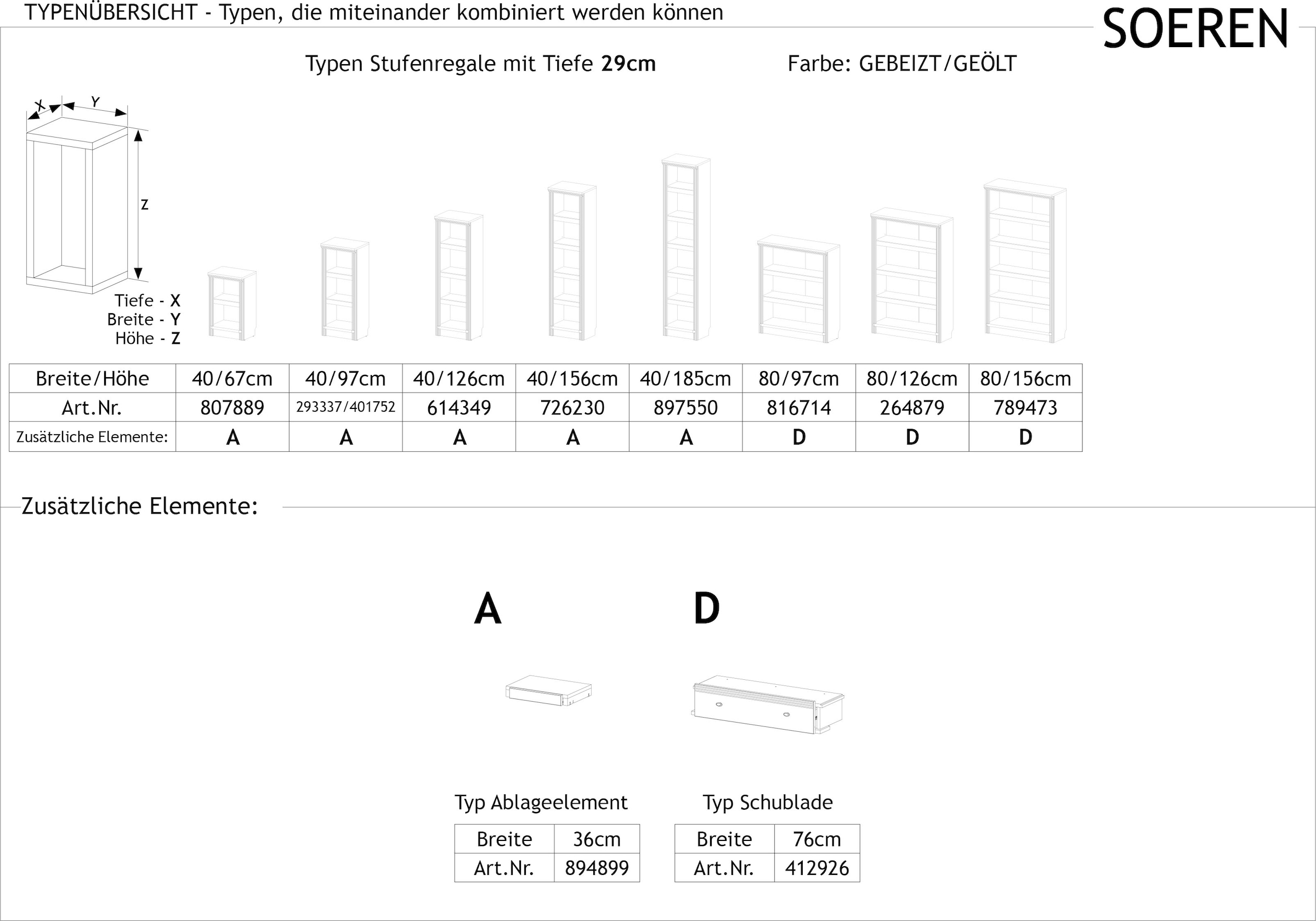 Home affaire Bibliothek »Riga« 5 Stk. tlg. aus massiver nordischer Kiefer, FSC®-zertifiziert