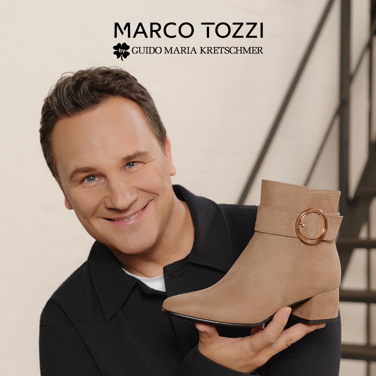 MARCO TOZZI Stiefelette, Blockabsatz, Abendschuh, Festtagsschuh mit Ziersch günstig online kaufen