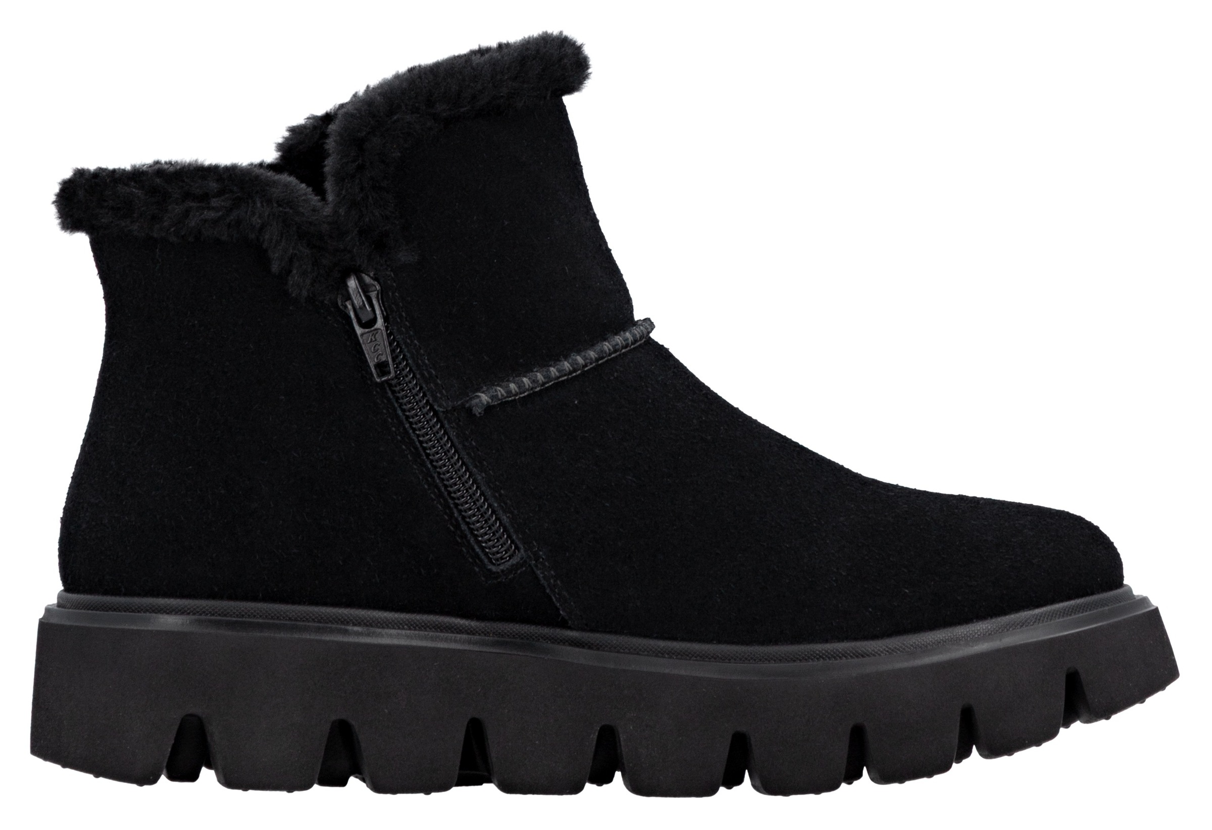 RIEKER Sport Winterboots, Plateaustiefel, Schlupfschuh mit Innenreißverschluss
