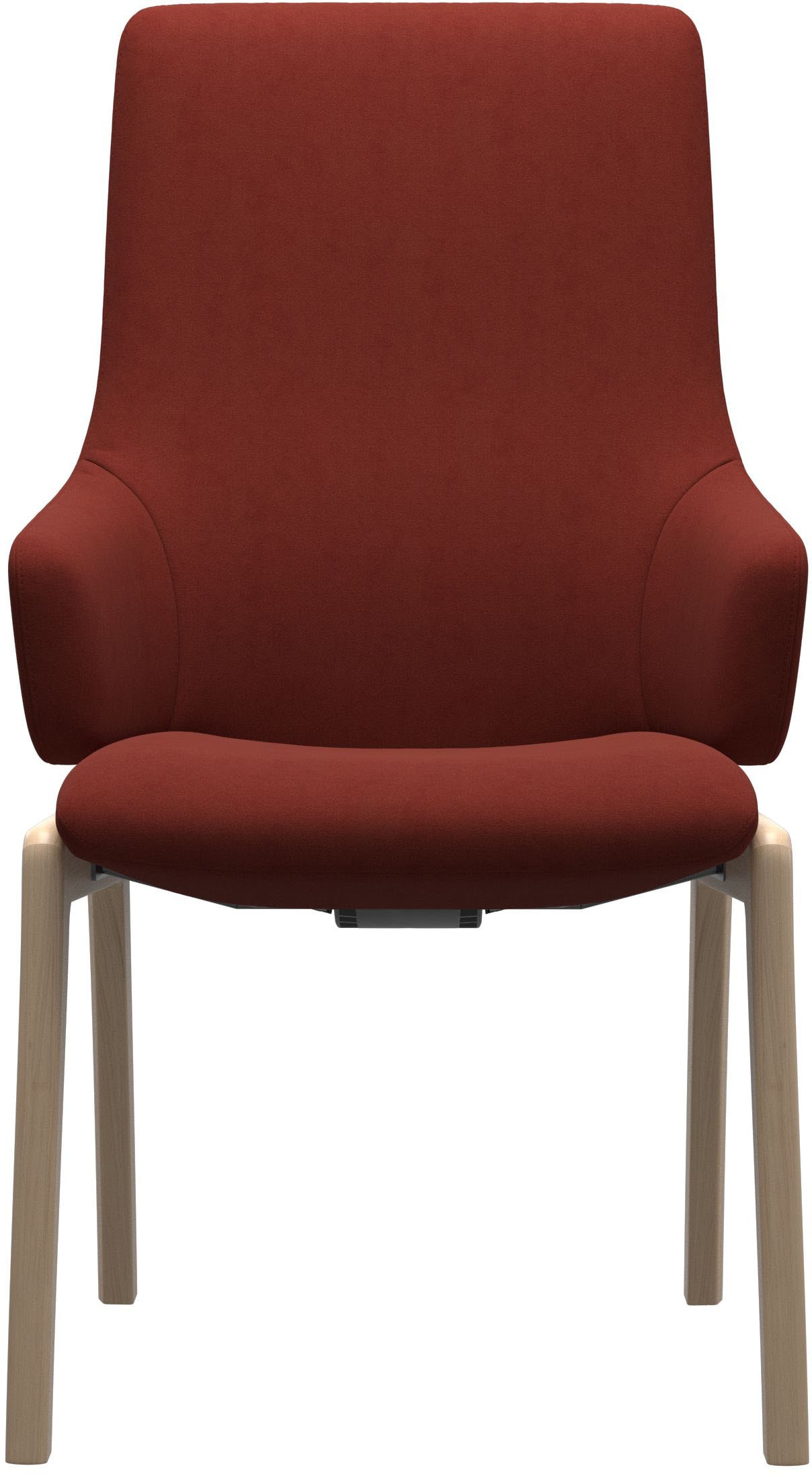 Stressless® Polsterstuhl »Laurel«, Microfaser DINAMICA, High Back mit Armlehne, Größe L, mit abgerundeten Beinen in Eiche